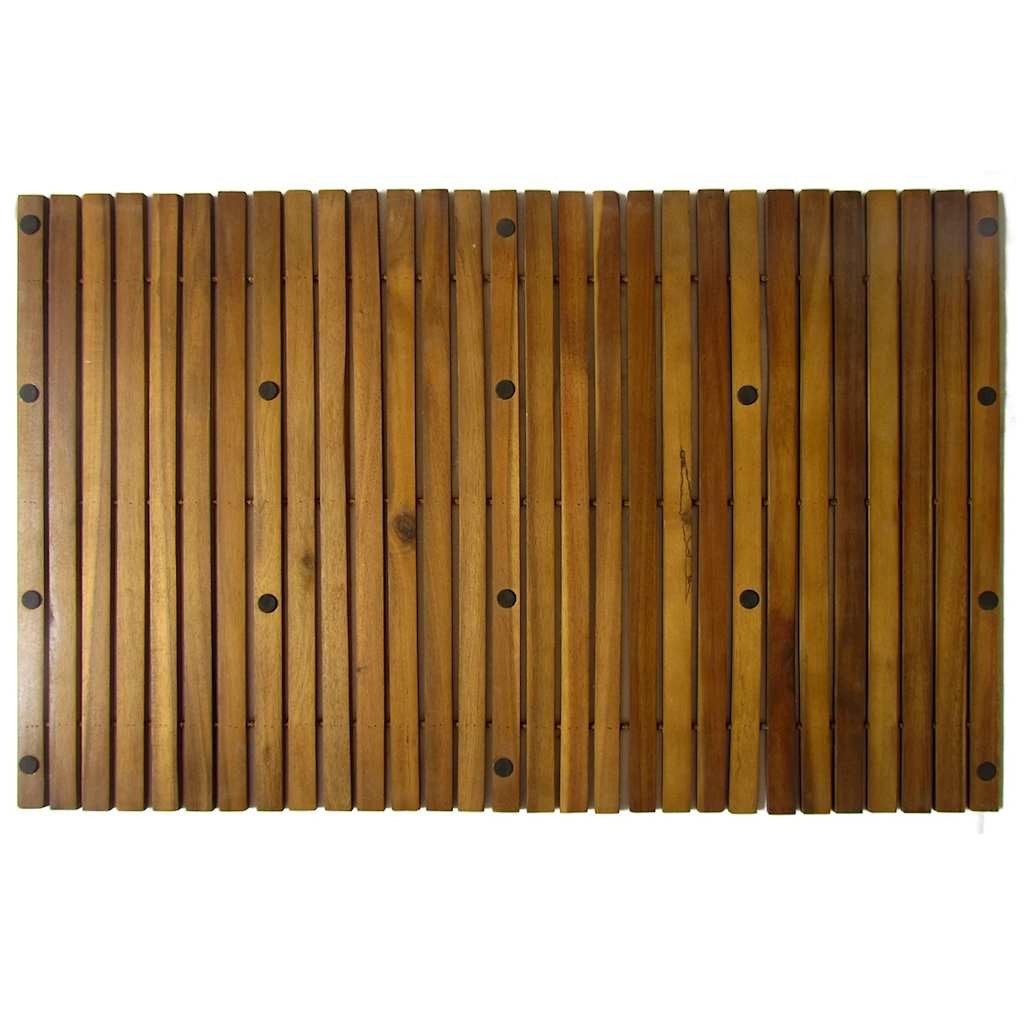 vidaXL Badematte 3 x nholz Badematte 80 x 50 cm, Höhe 0.9 mm, Holz – Bild 4 von 4