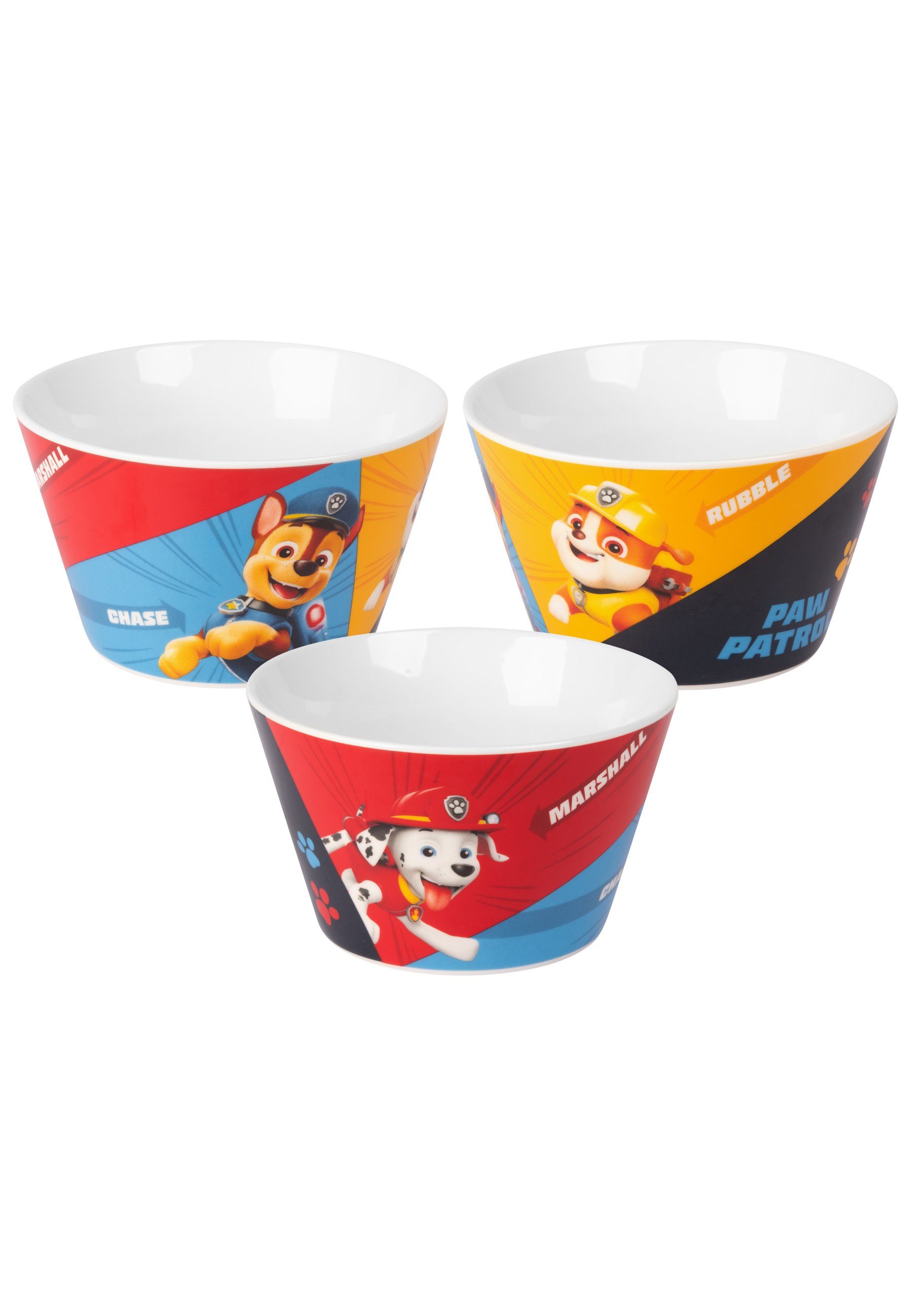 Müslischale Paw Patrol - Boys - Chase, Marshall & Rubble, 500ml
