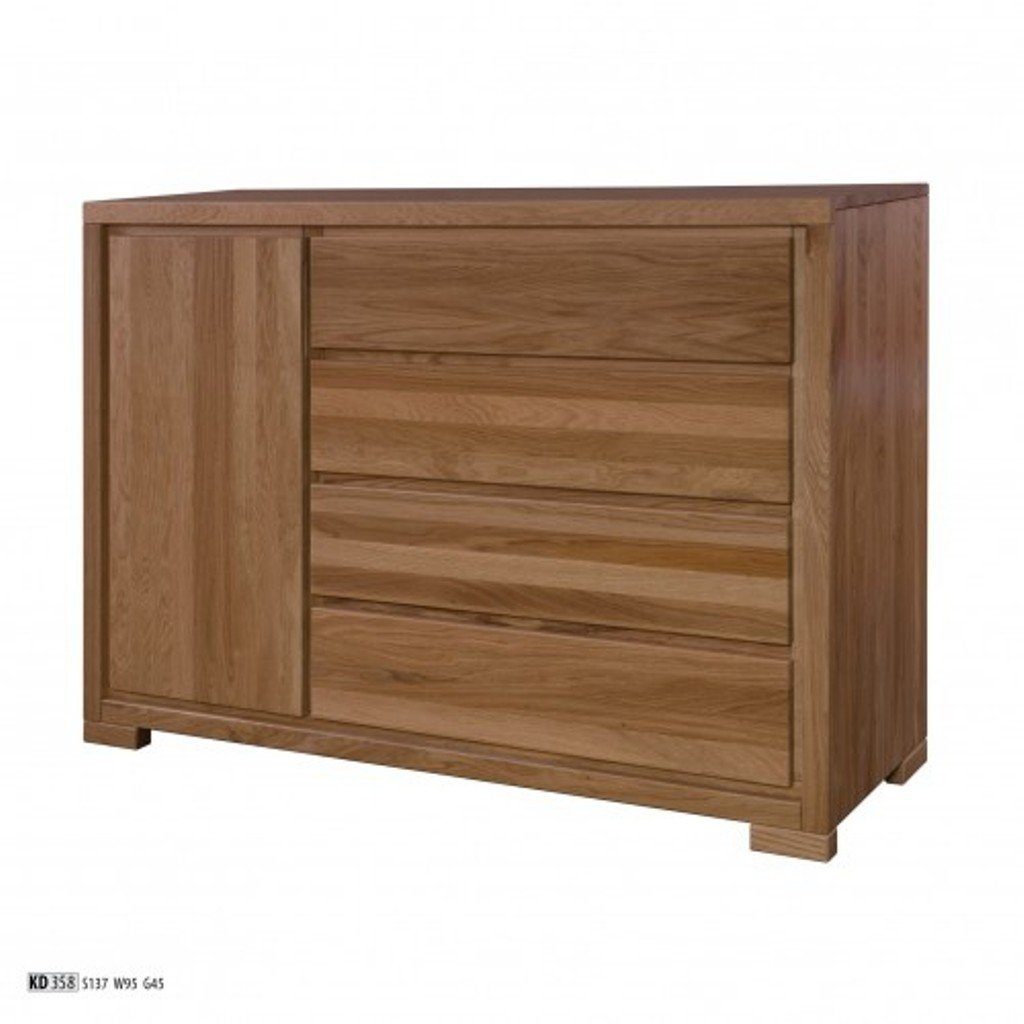 Hochschrank Kommode Schrank JVmoebel Kommode, Schubladen Holz Anrichte Kommoden Design