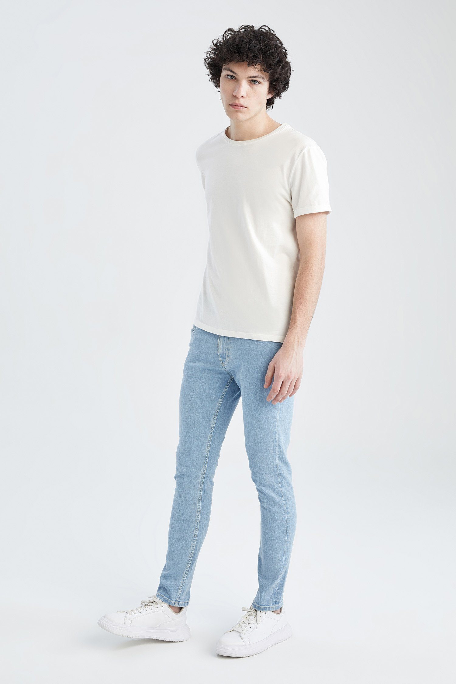 DeFacto Skinny-fit-Jeans Herren Skinny-fit-Jeans SUPER FIT DENIM SKINNY