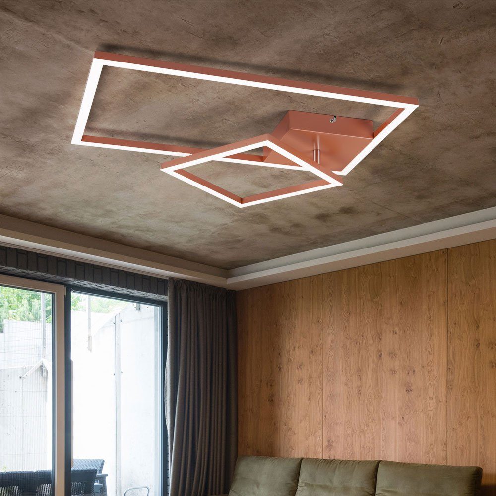 dimmbar Lampe Wohnzimmer Deckenleuchte, inklusive, LED Deckenlampe Neutralweiß, Deckenleuchte Leuchtmittel LED etc-shop