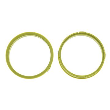 RKC Reifenstift 4x Zentrierringe Gelb Felgen Ringe Made in Germany, Maße: 73,1 x 66,1 mm