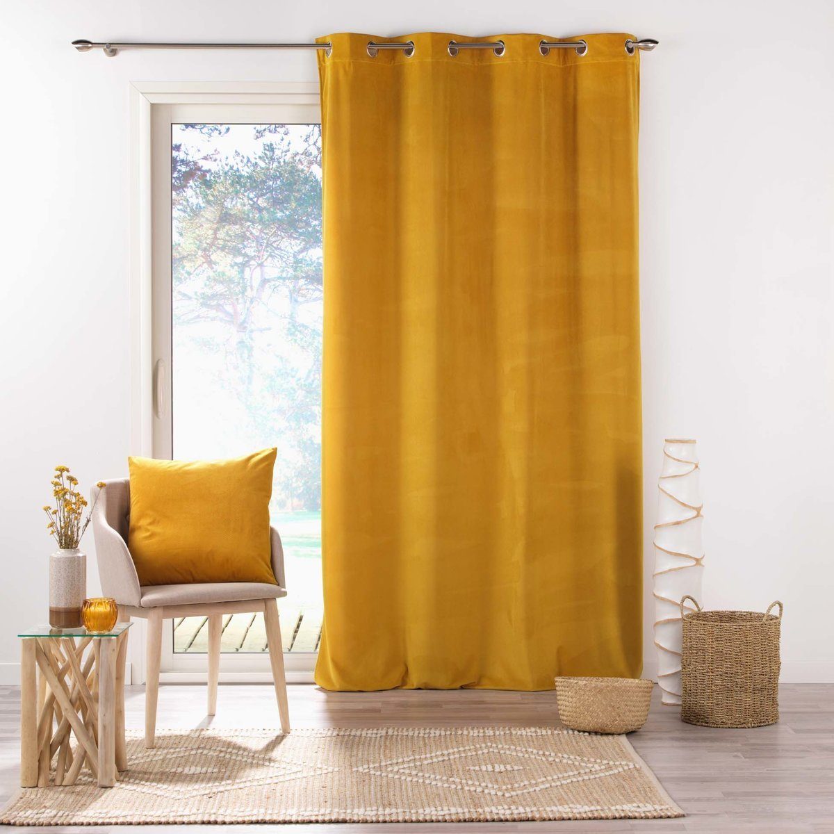 Vorhang, Douceur Gelb d'intérieur, modern