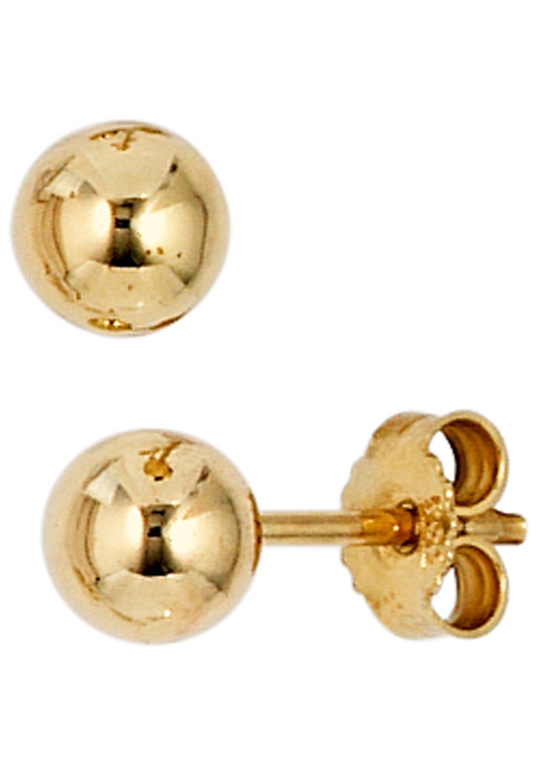 JOBO Paar Ohrstecker Kugel, 333 Gold 5 mm