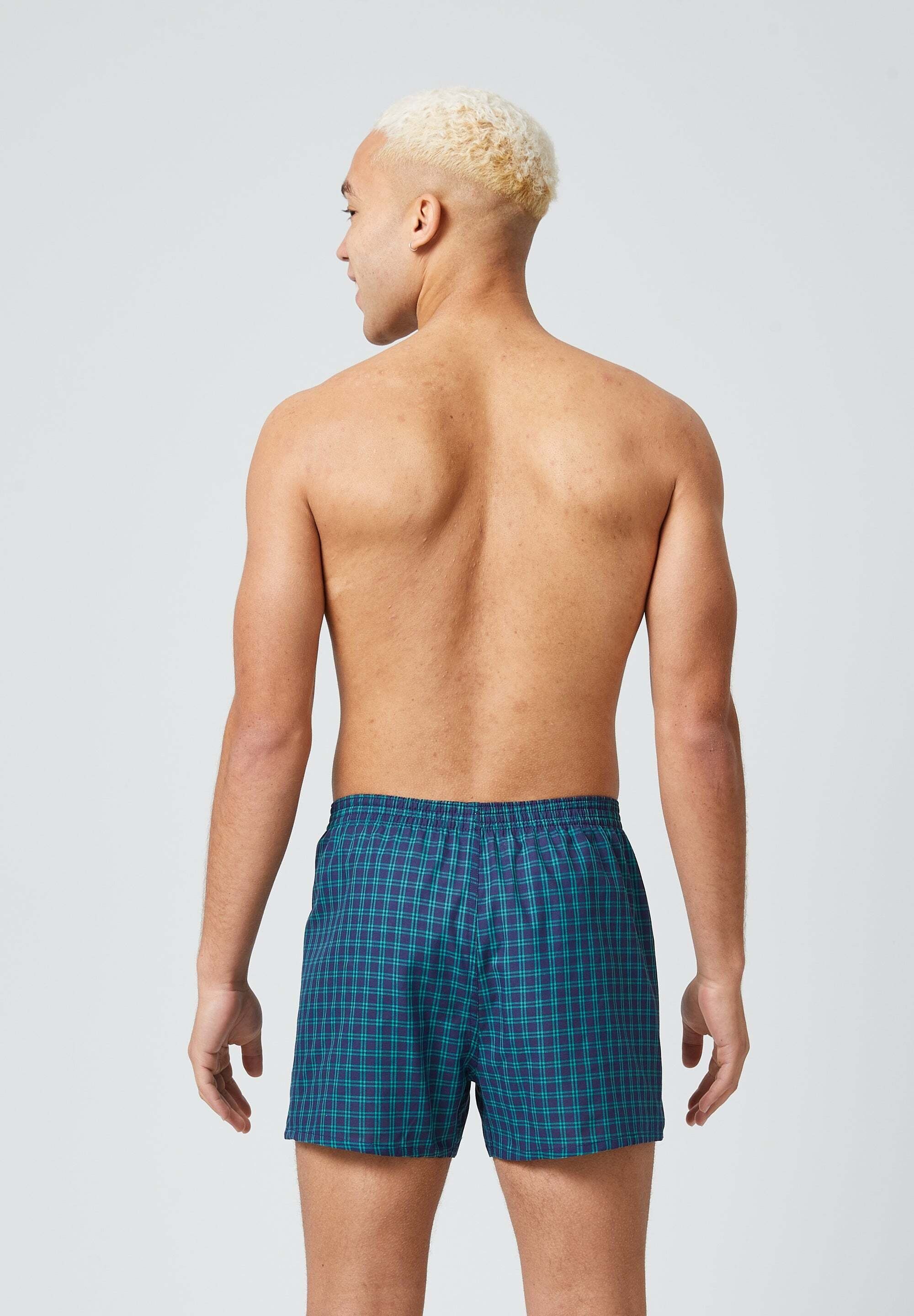 SNOCKS Weiter Boxer American Boxershorts Woven (3-St) aus 100% Bio-Baumwolle, bequeme weite Passform – Bild 4 von 5