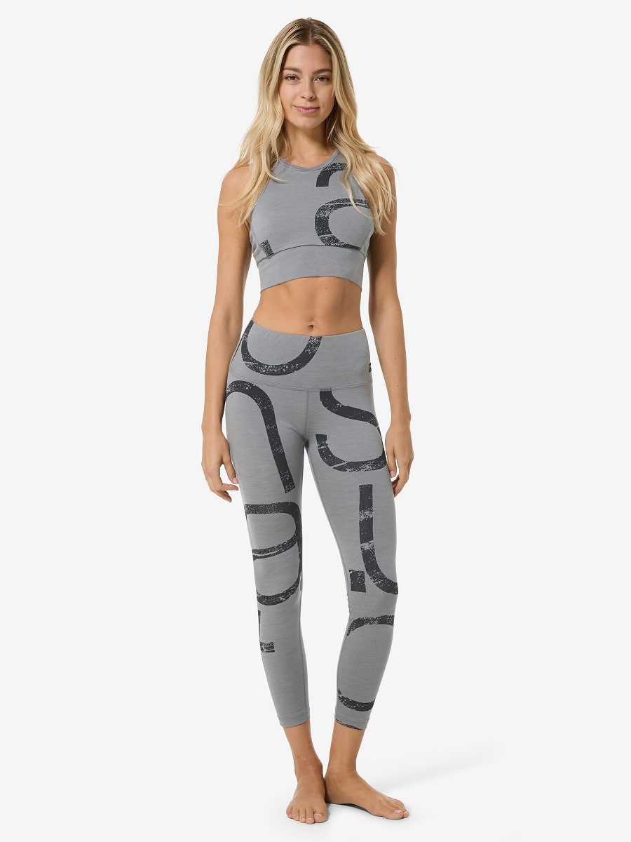 Funktionstights für Damen, Merino W CAPITAL LOGO TIGHTS