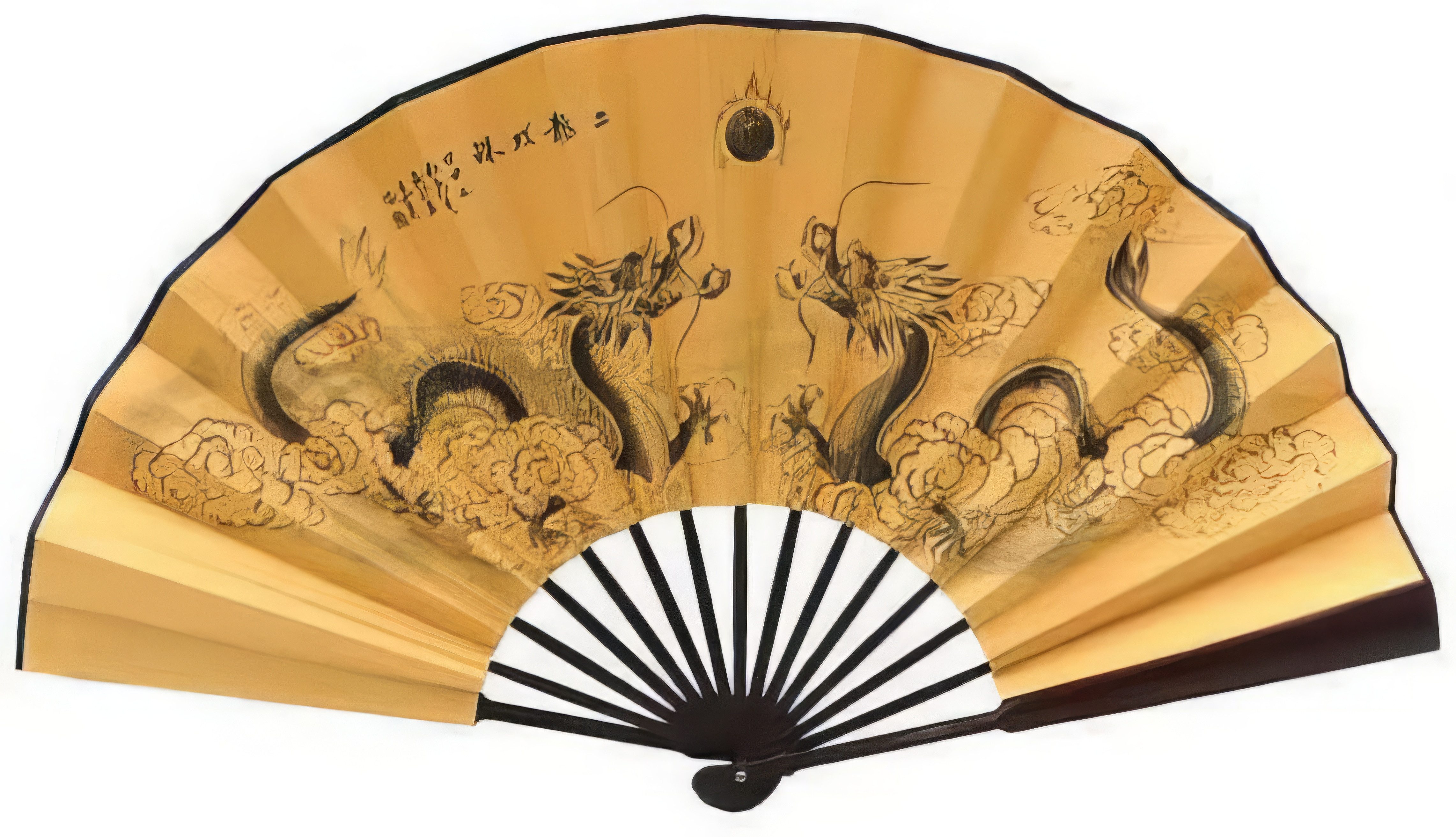 Yudu Handfächer Fengshui Fächer Handfächer Fächer Asia Motive Schriftzeichen