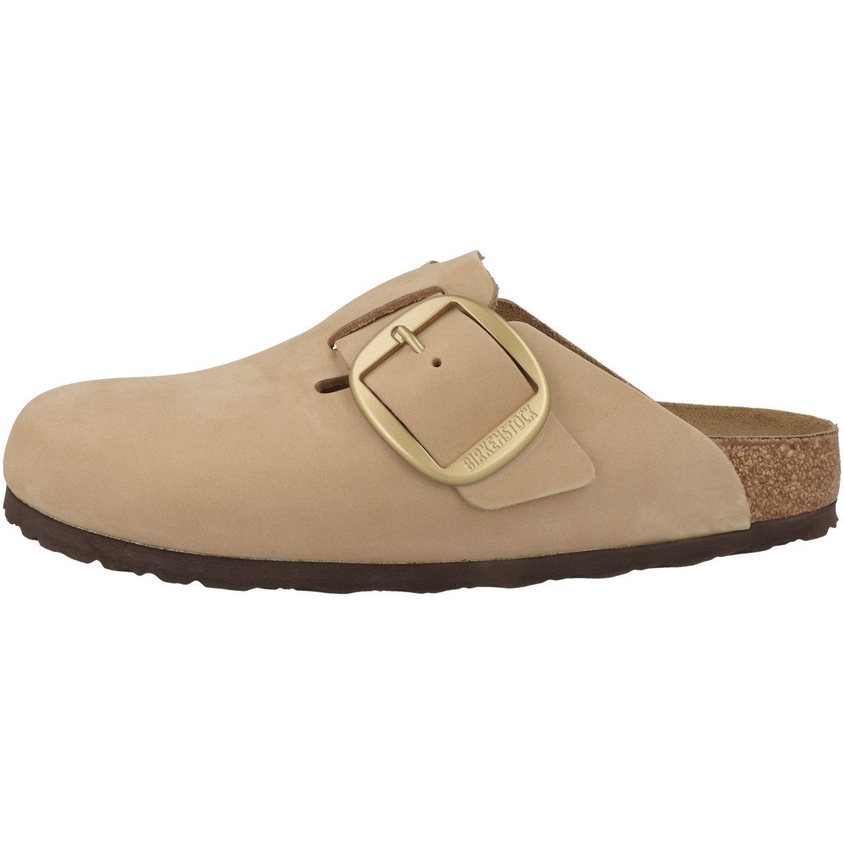 Birkenstock Boston Big Buckle Nubukleder schmal Damen Clog Sandalen, Hausschuhe, Pantoletten, Badeschuhe, Gartenschuhe