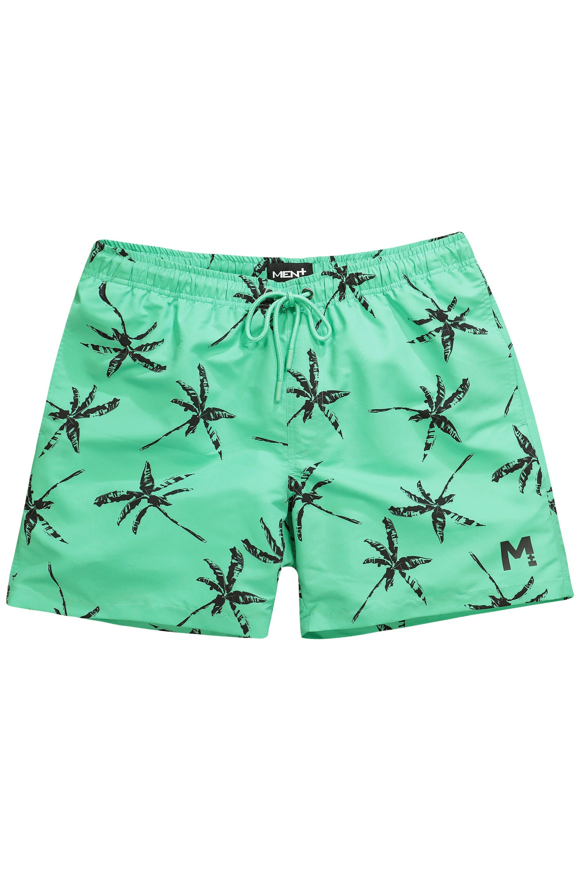 Men Plus Badehose Badeshorts Alloverdruck Elastikbund günstig online kaufen