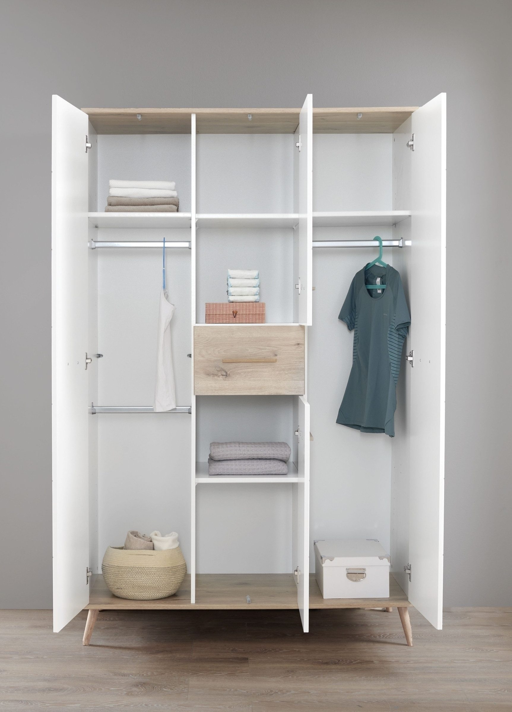 Wimex Einlegeboden (3er-Set) für Kleiderschrank, Weiß - 40x2x49cm (BxHxT) (3er-Set)