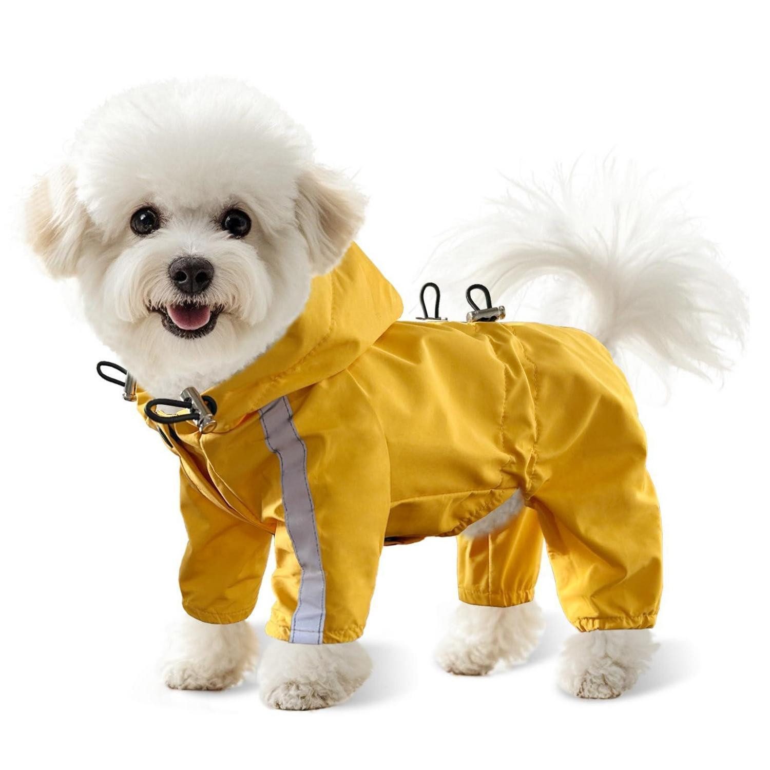 LuxusKollektion Hunderegenmantel Hunderegenjacke Gelb XXL 4-Beiner