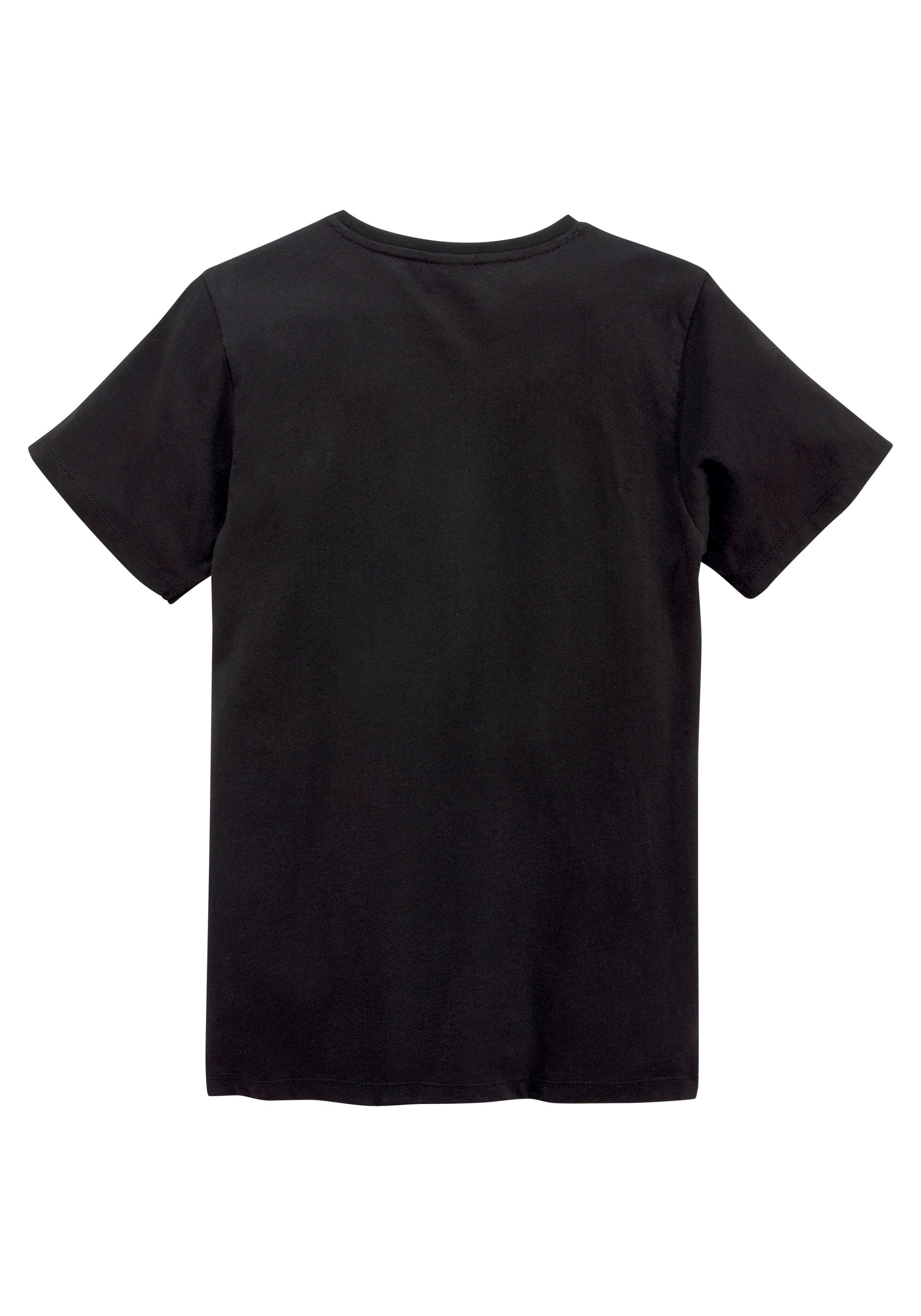 KIDSWORLD T-Shirt Mit großem Druck: WHITE TIGER Kurzarm, Basic-Passform, bedruckt, Rundhalsausschnitt