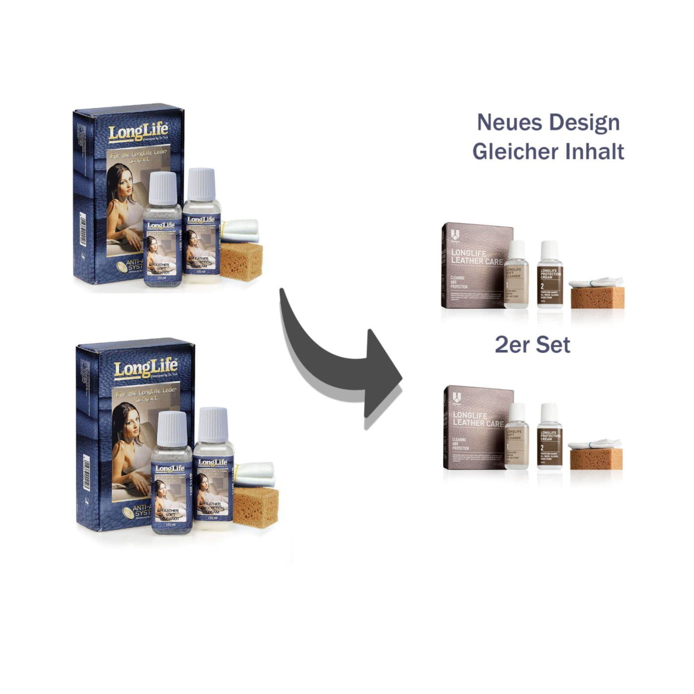 Reinigungshandschuh Longlife Lederpflege Set (Spar-Set) Reiniger und Lederp günstig online kaufen