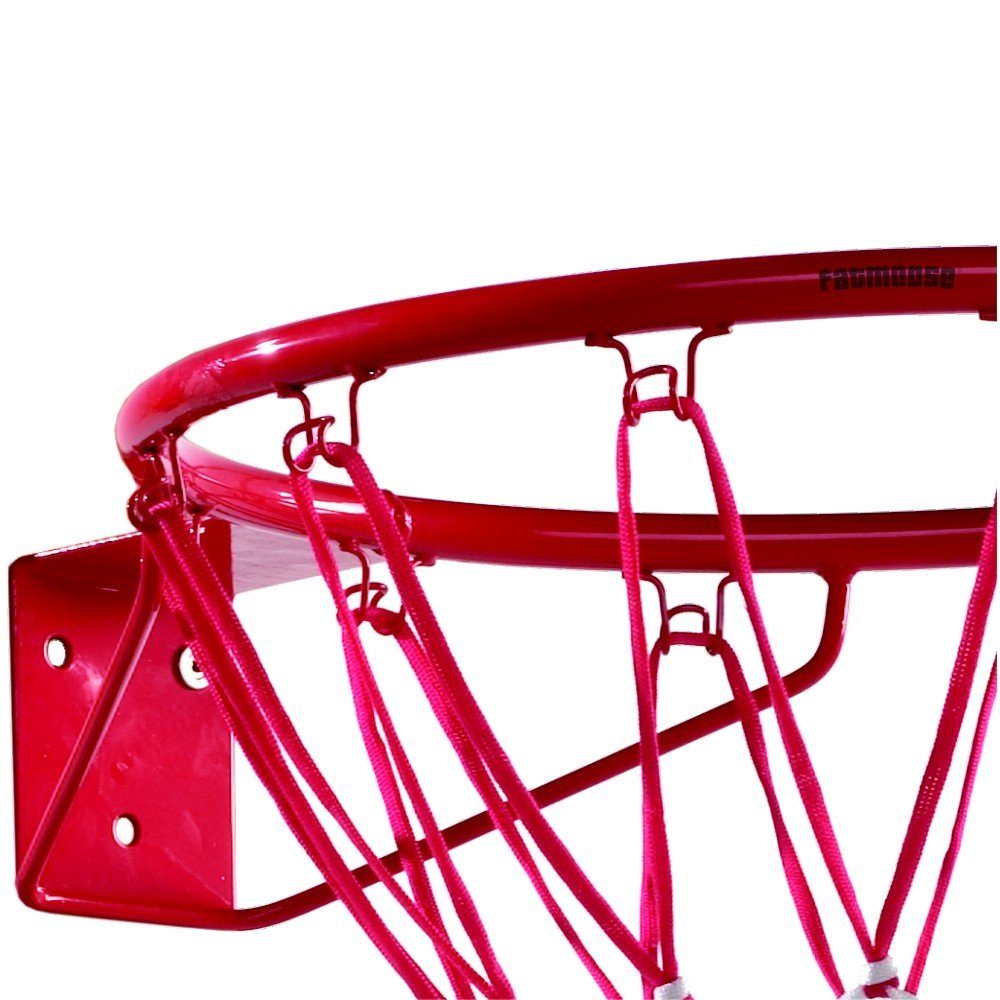 Wickey Basketballkorb Basketballring - Erweiterung Spielturm und Klettergerüst (Pulverbeschichteter Metallring), Wetterbeständiges Netz