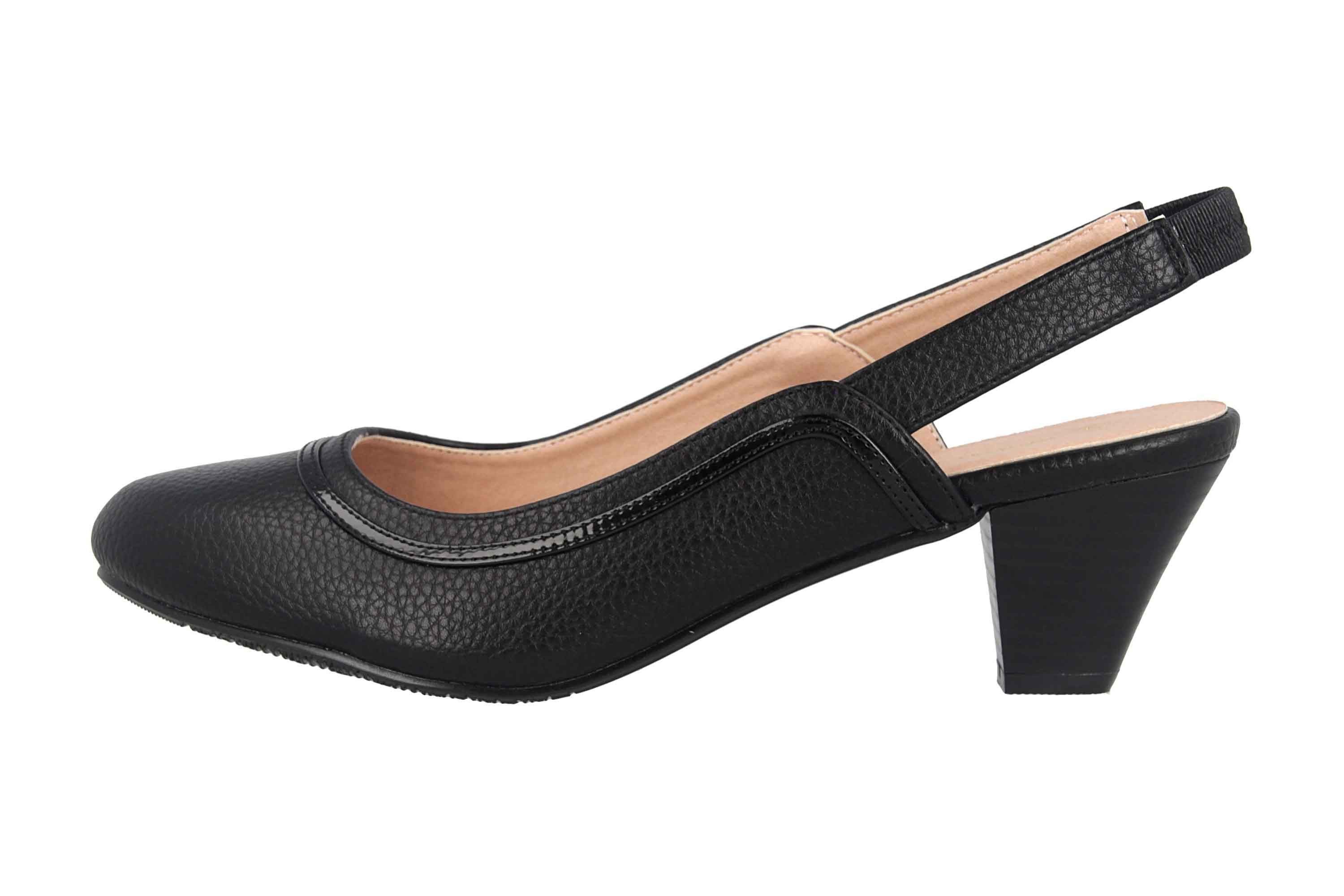 Andres Machado AM5383 Grabado Negro Pumps