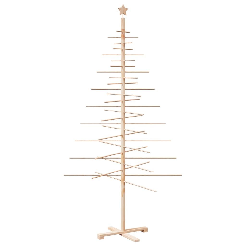 vidaXL Künstlicher Weihnachtsbaum 210 cm Weihnachtsbaum Holz zum Schmücken 210 cm Massivholz Kiefer