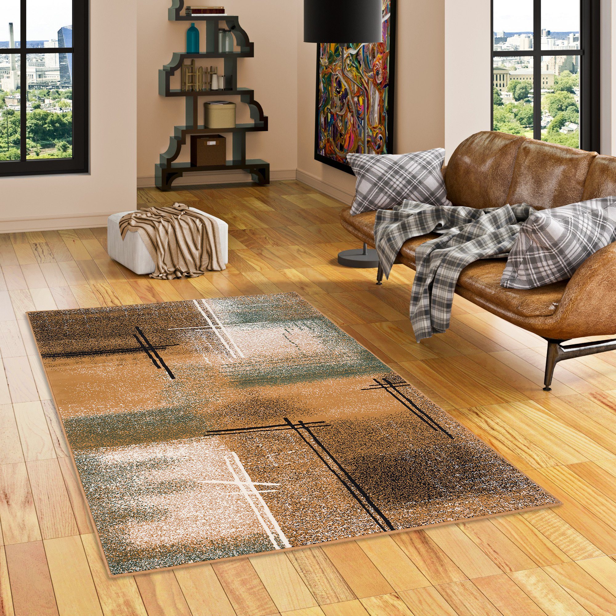 Pergamon Designteppich Designer Teppich Brilliant Verlauf, Rechteckig, Höhe: 6 mm