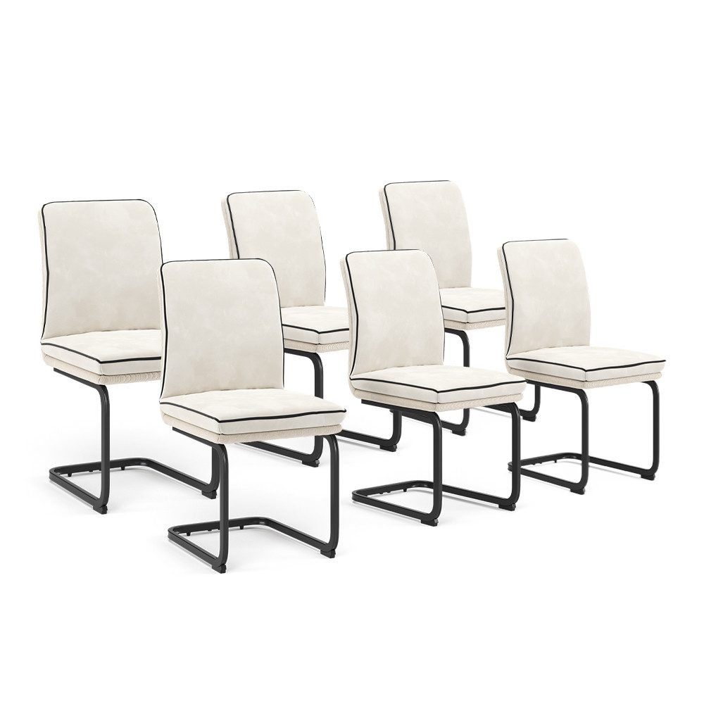 Vicco Esszimmerstuhl Eleganza, Beige, 6er Set günstig online kaufen