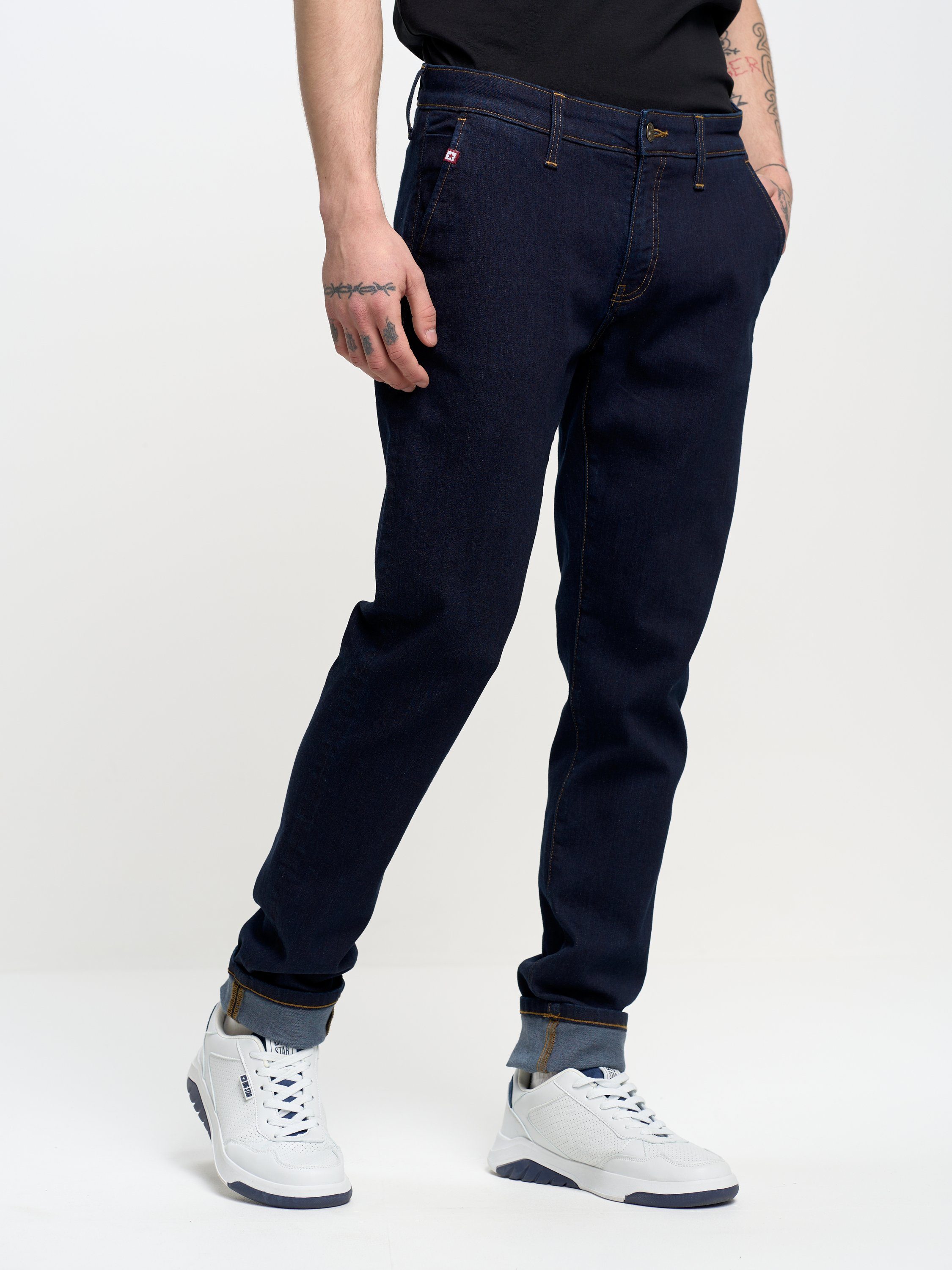 BIG (1-tlg) Tapered-fit-Jeans STAR LOGAN marine