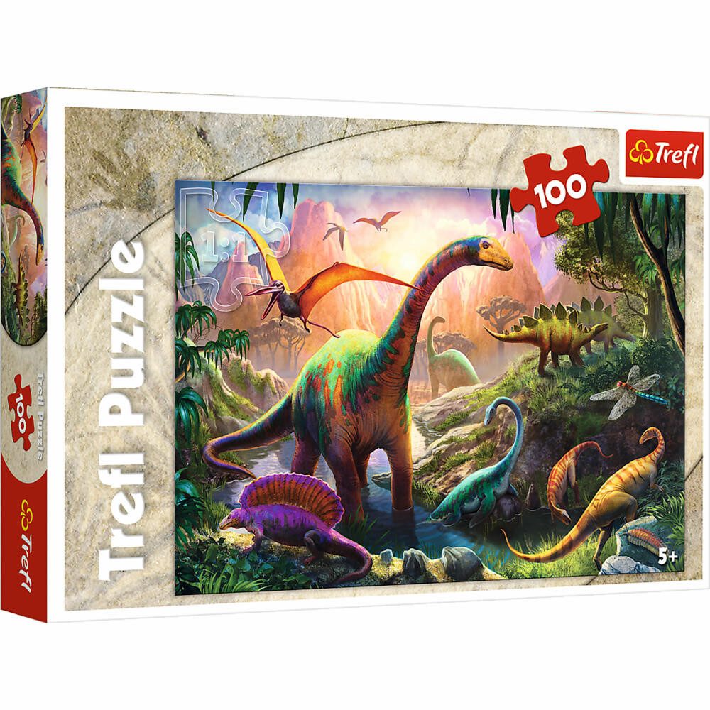 Trefl Puzzle Dinosaurier Land, 100 Puzzleteile