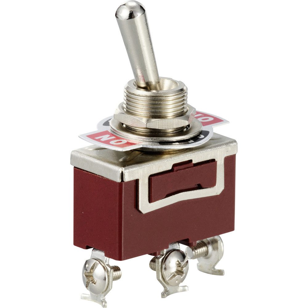 TRU COMPONENTS Schalter TRU COMPONENTS TC-12819628 Kippschalter 250 V/AC 15 A 1 x Ein/Aus/Ein (TC-12819628)