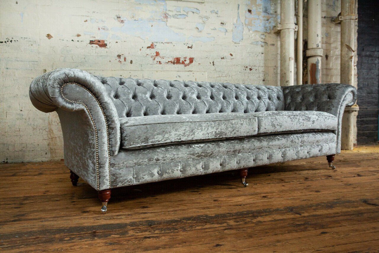 JVmoebel Chesterfield-Sofa, Chesterfield Couch Design Sitzer Sofa Sofa cm 265 4