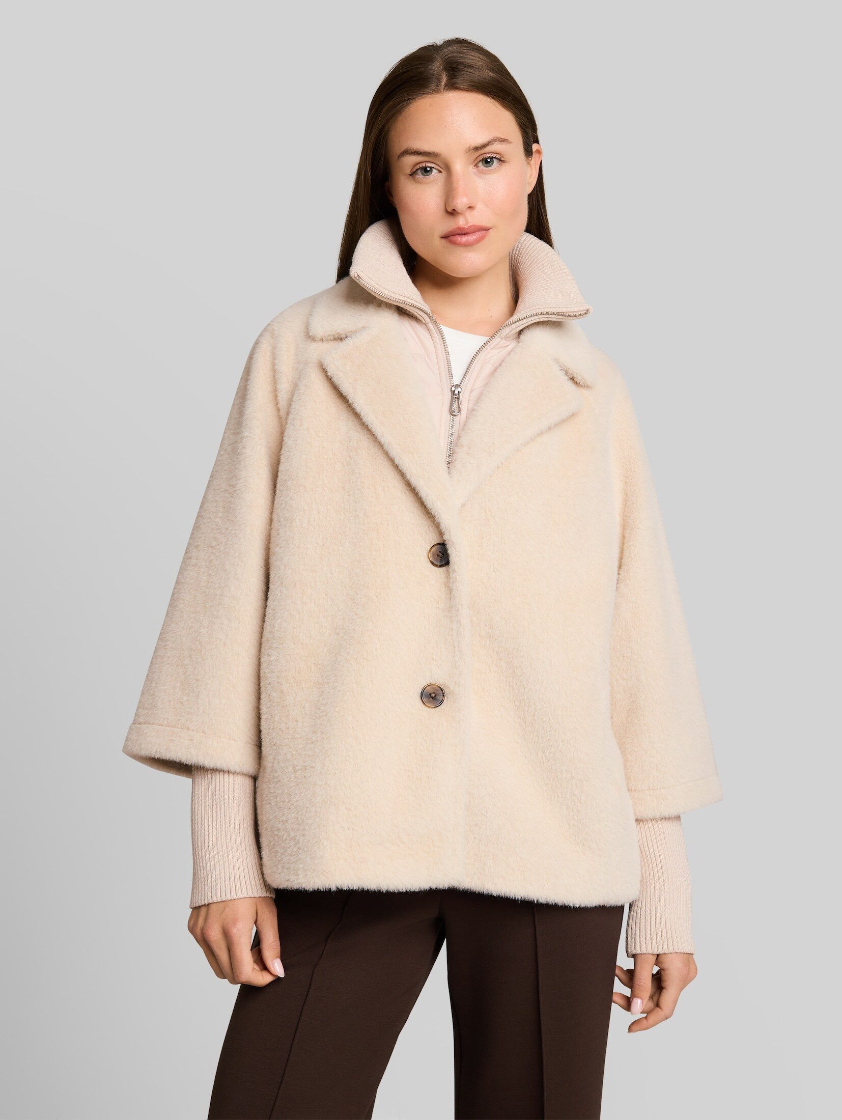 TOM TAILOR Sommerjacke Jacken Cosy Cape Jacke im 2-in-1-Look
