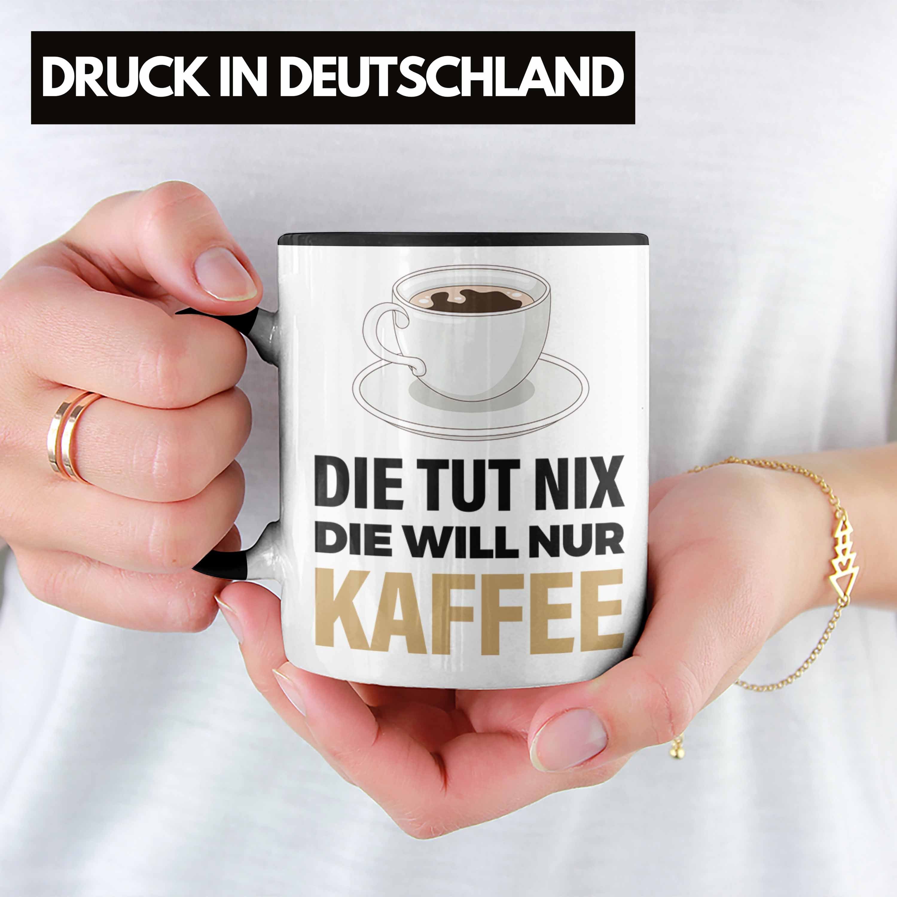 Kaffee Trendation Trendation Arbeit Kollege Schwarz Geschenk Grafik Spruch Geschenkidee Kaffeetrinker - Tasse