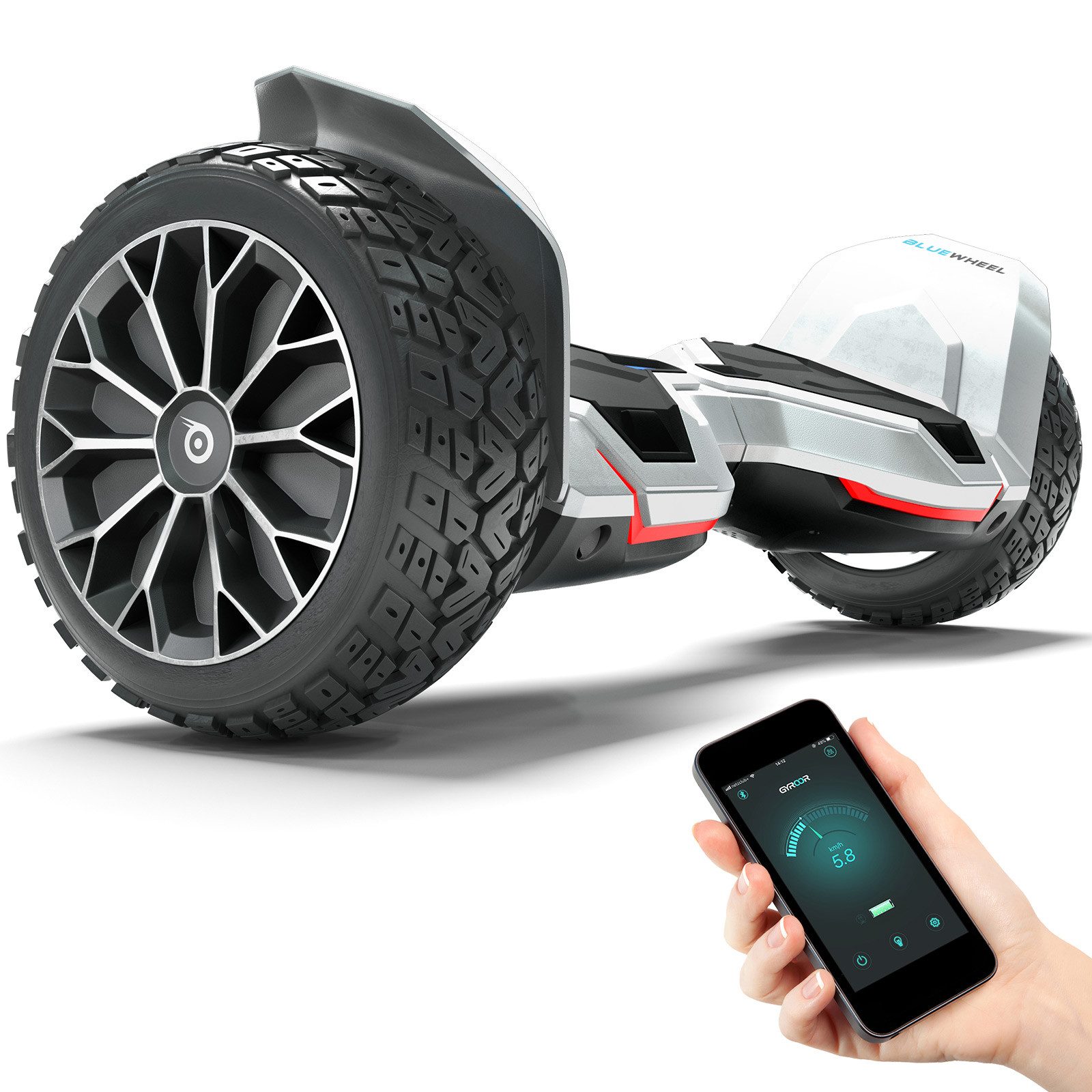 Bluewheel Electromobility Balance Scooter HX510, 15 km/h, 8.5" Vollgummireifen, LED-Scheinwerfer