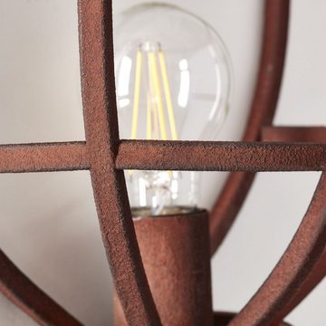 Brilliant Wandleuchte Matrix, Lampe Matrix Wandleuchte Zuleitung und Schalter rostfarbend 1x G95