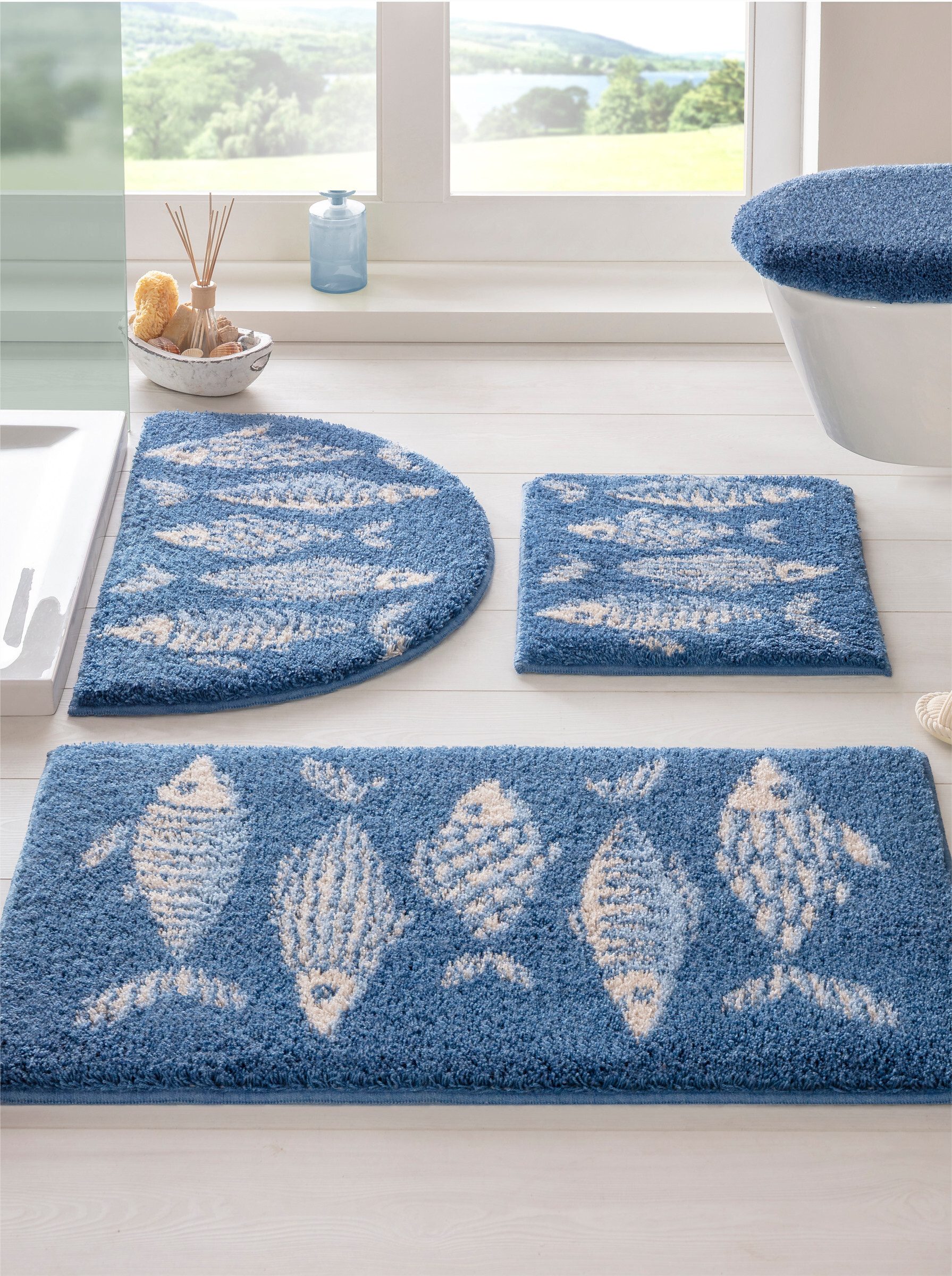 heine Badematte Badematte, Höhe 20 mm, Polyacryl, 47x50 cm - Deckelbezug