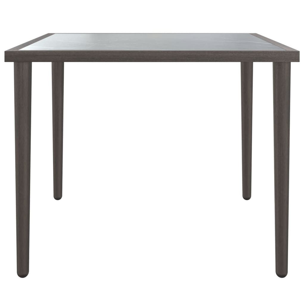 vidaXL Sofaelement Gartentisch Grau 48x48x37 cm günstig online kaufen