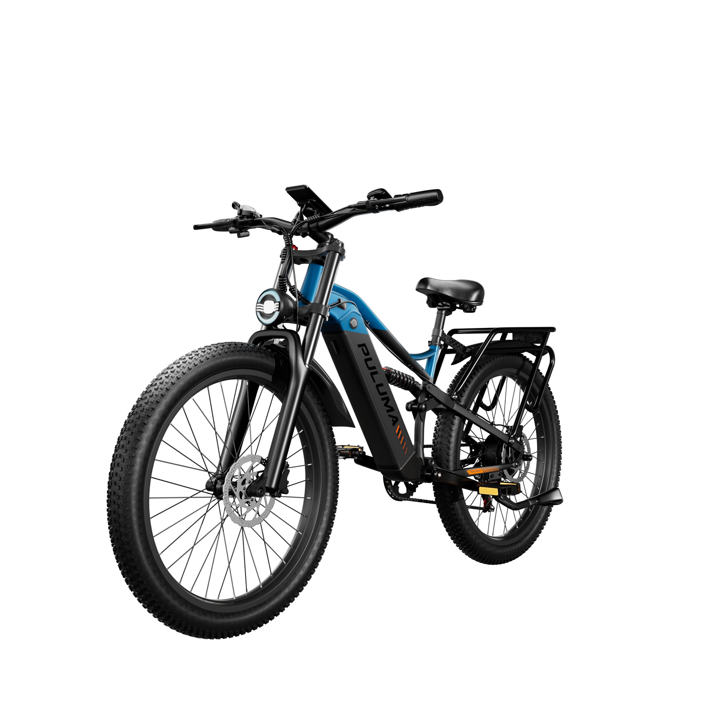 PixelPilot E-Bike Cityrad 26 Zoll Fully Fatbike 20Ah Akku, Shimano 7-Gang, DNM Dämpfung, 7 Gang