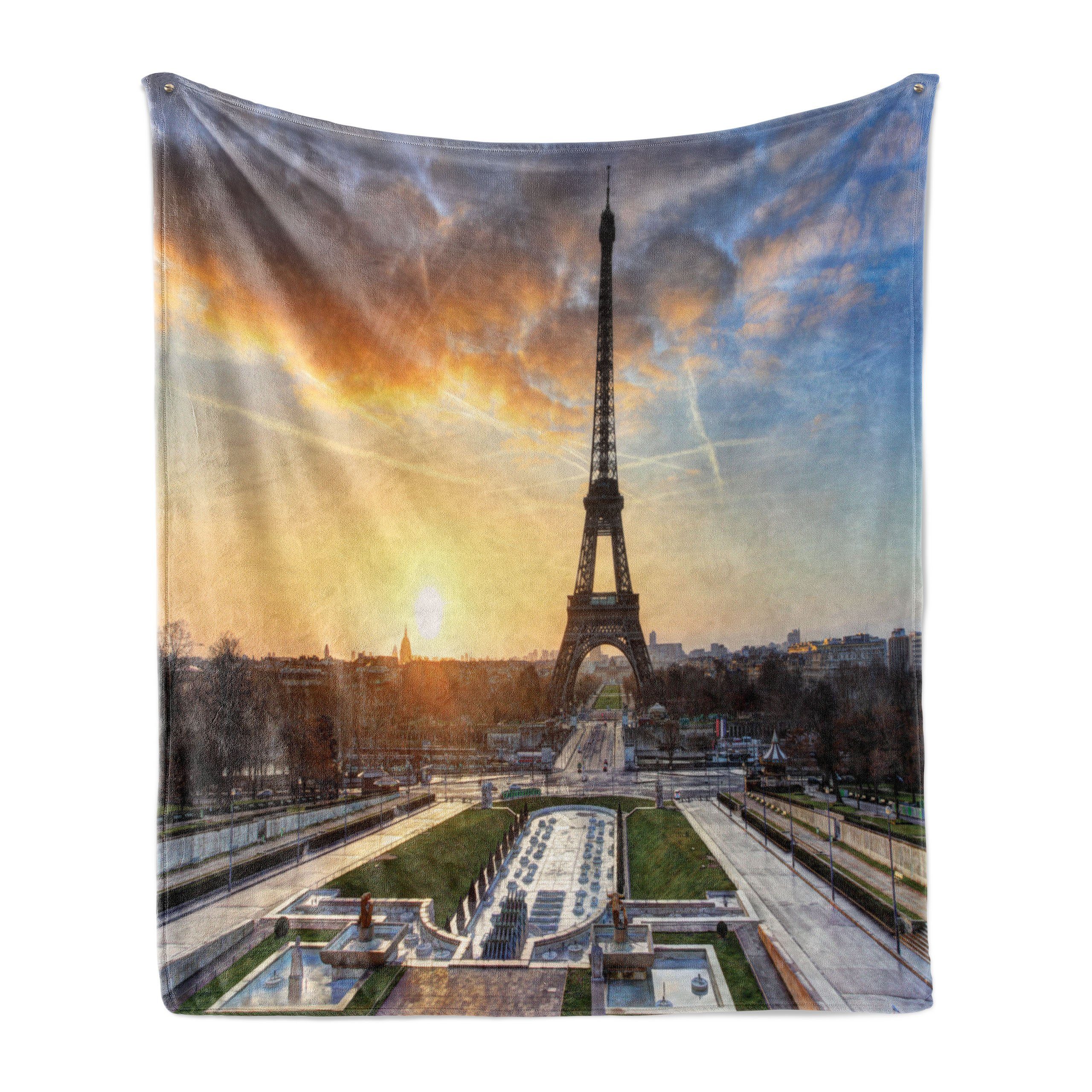 Plüsch Gemütlicher für und den Scenic Eiffelturm Innen- View Außenbereich, Abakuhaus, Wohndecke Paris