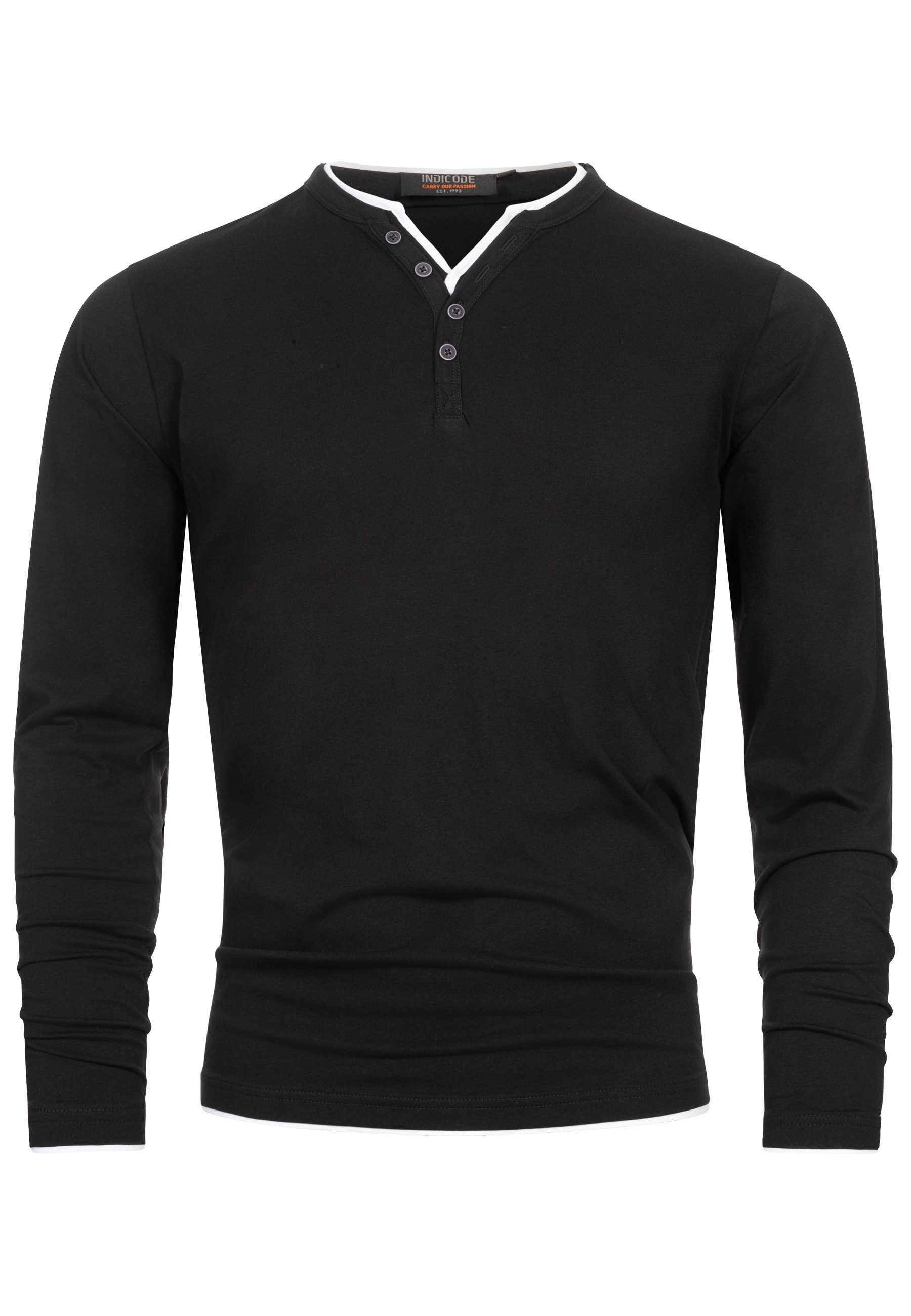 Indicode Langarmshirt Herren INColeson Shirt Langarm Herrenshirt Langarmshi günstig online kaufen