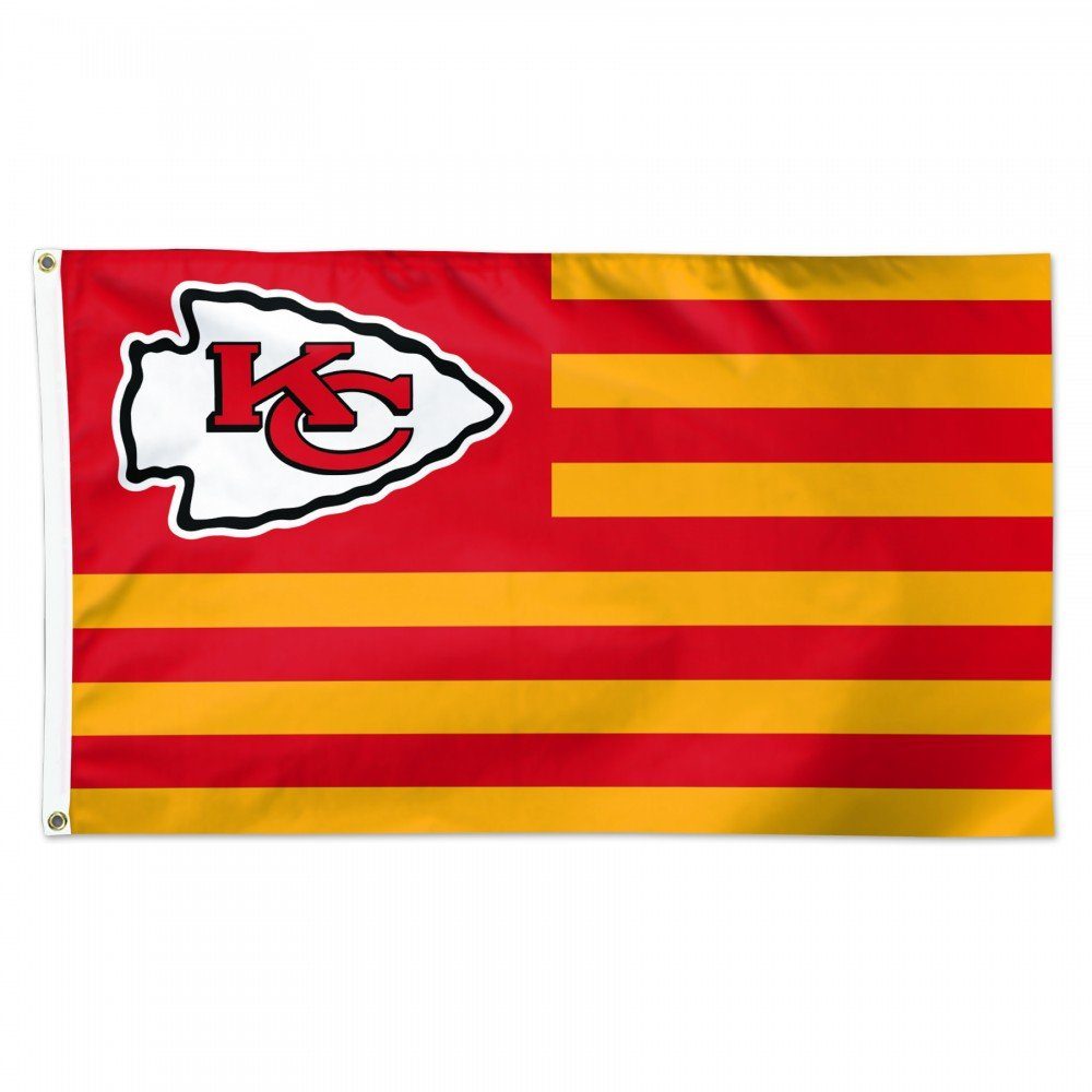 Kansas City Chiefs Flagge AMERICANA 91 x 152cm, mit Ösen am Saum