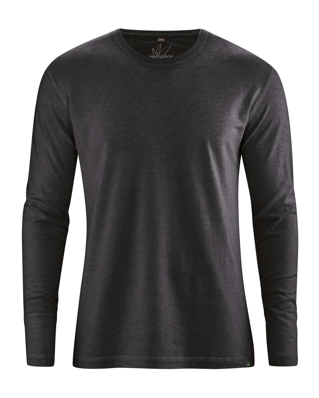 HempAge Langarmshirt Basic Langarmshirt Herren Hanf/Biobaumwolle Normal Fit