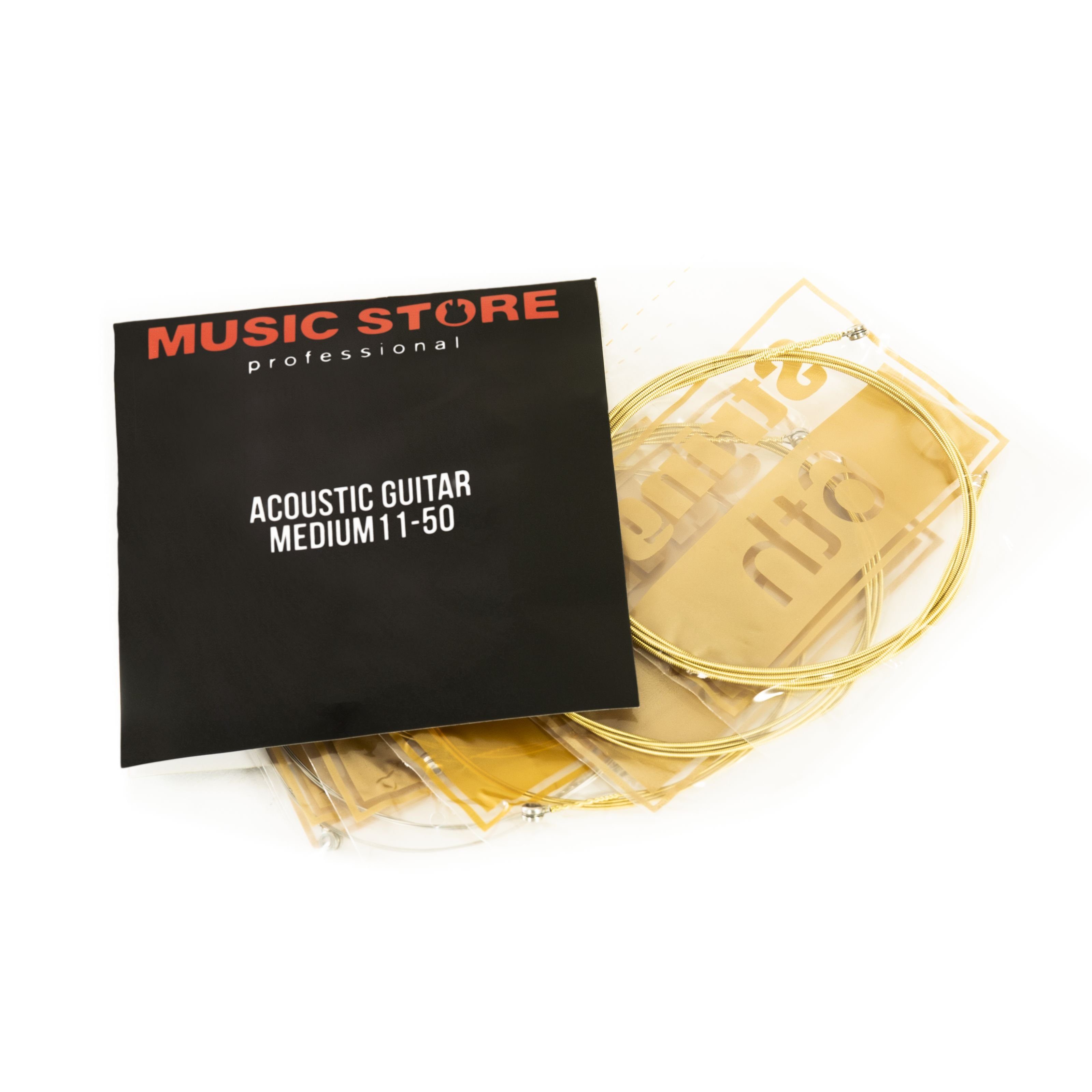 MUSIC STORE Saiten, (Acoustic Guitar Strings 11-50), Acoustic Guitar Strings, 11-50