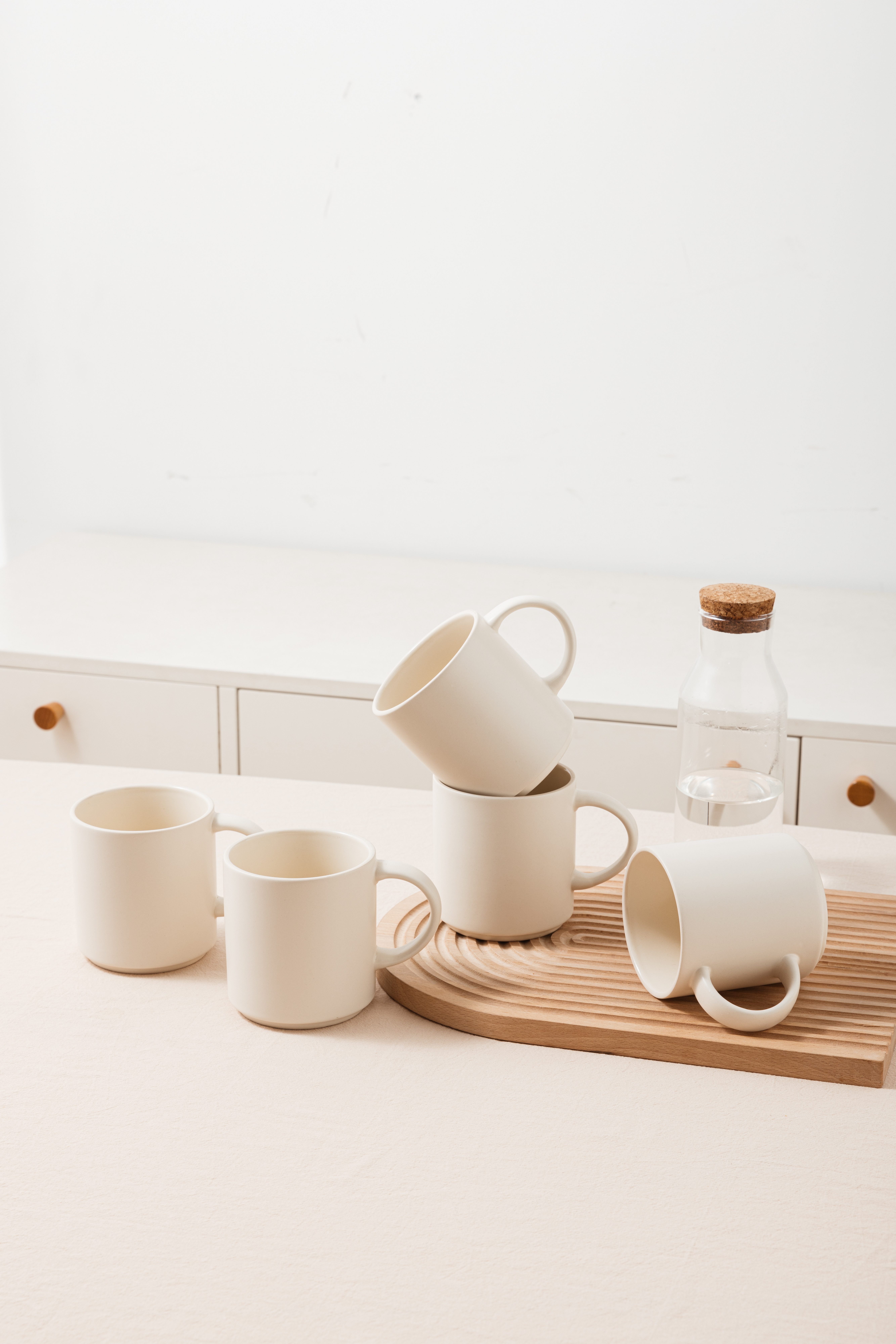 OTTO home Becher Kaffeebecher Ylvii, 6er Set, 6-tlg., Steinzeug, spülmaschinenfest und mikrowellengeeignet, 350 ml – Bild 5 von 5