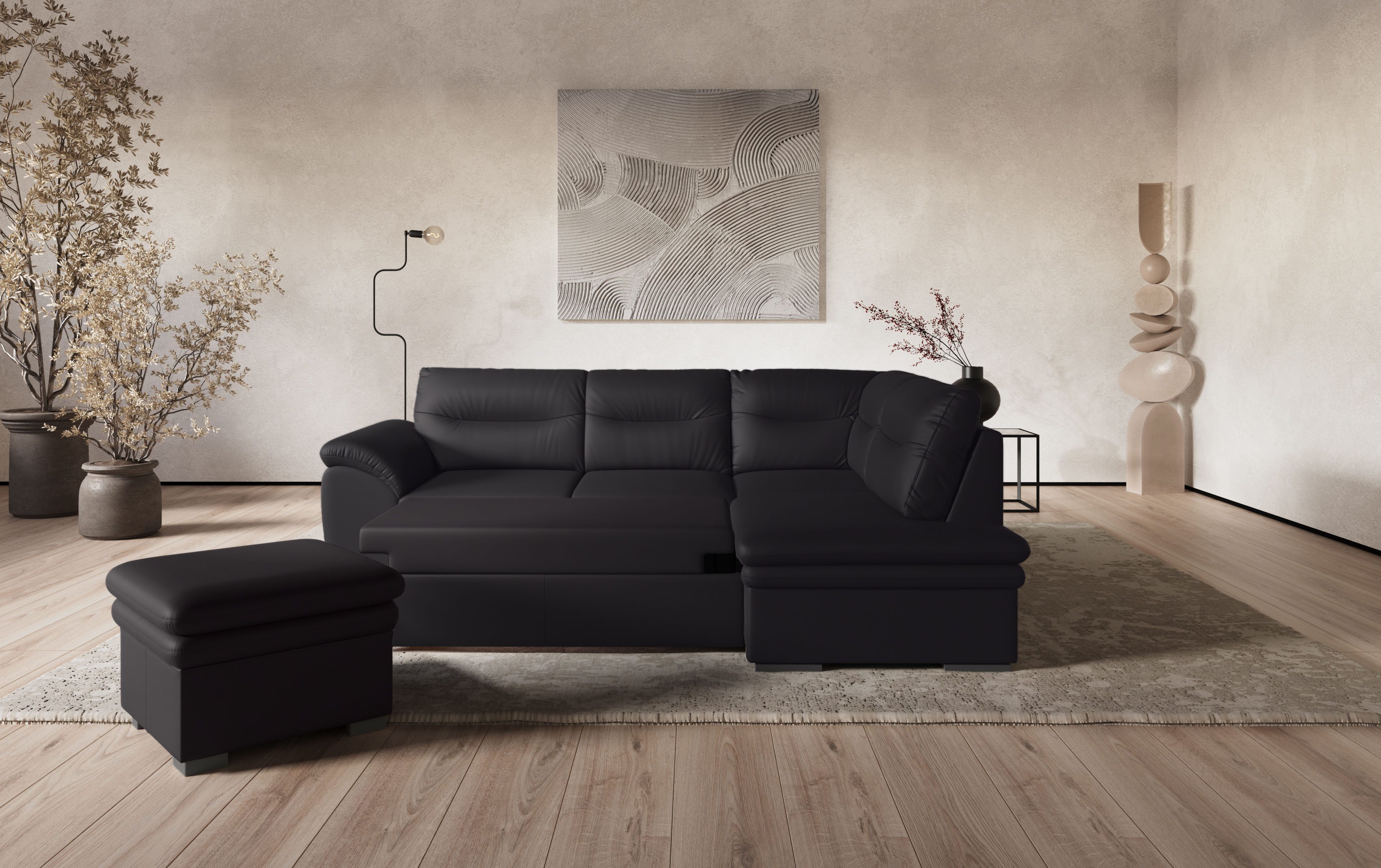 COTTA Hocker Leandra, Polstergarnitur, auch als Set erhältlich günstig online kaufen