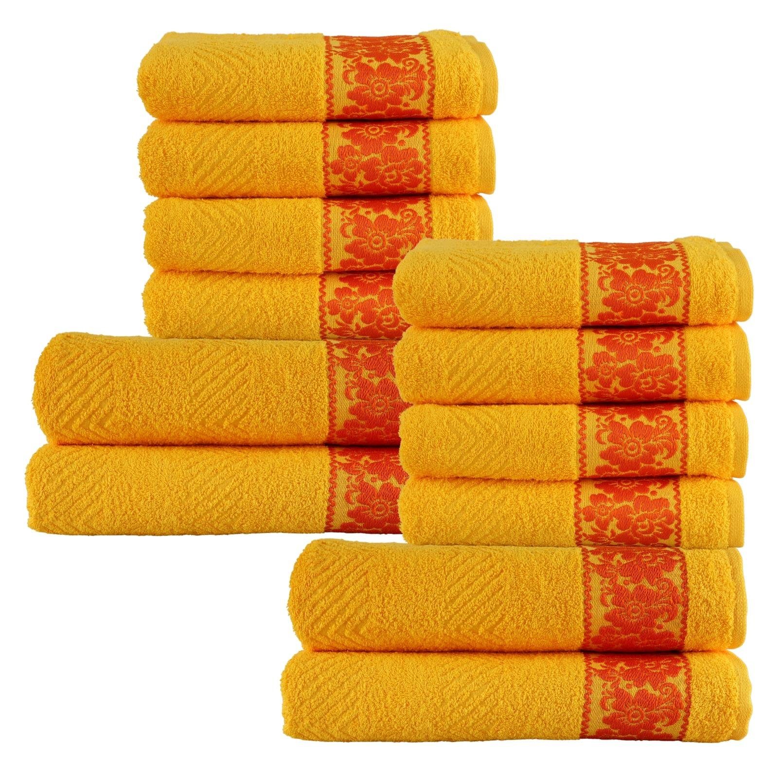 12tlg Baumwolle Plentyfy Frottee Badetuch (12-St), Baumwolle, 100% &Duschtuch Duschhandtuch - Set Hand- Set 100% Handtuch - Duschtücher aus