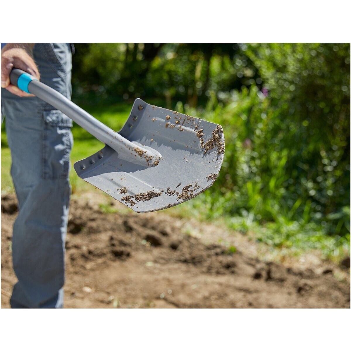 GARDENA Spaten ErgoLine, mit spitzem Schaufelblatt