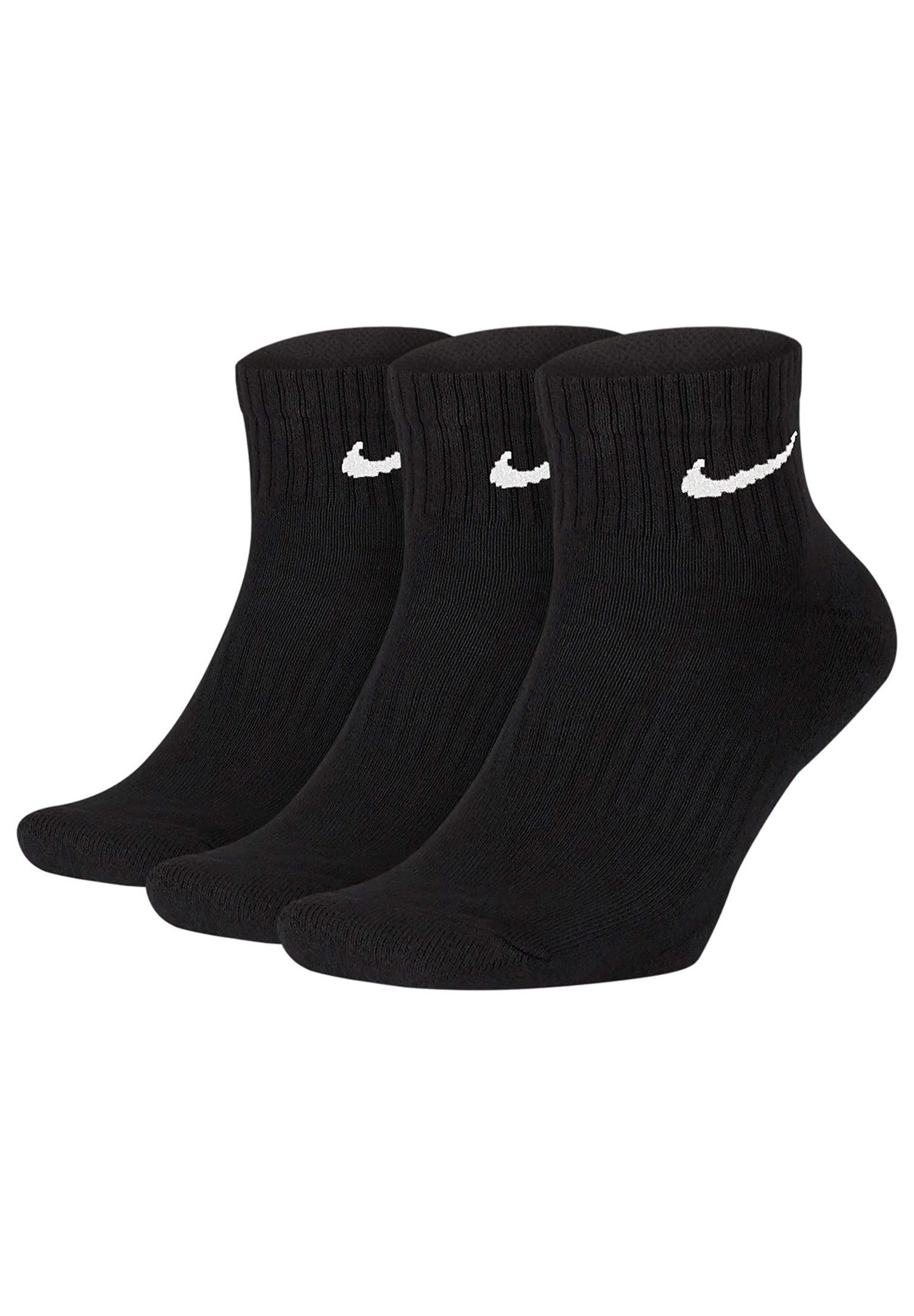 Nike Kurzsocken Cotton Cushioned Ankle 3P (Packung, 3-Paar, 3er-Pack)