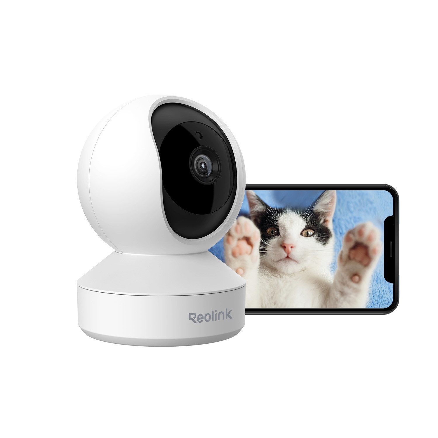 Reolink Überwachungskamera 3MP WLAN IP E1-Series (Innenbereich, Pan-Tilt,2,4-GHz-WLAN, Bewegungserkennung, Bidirektionales Audio)