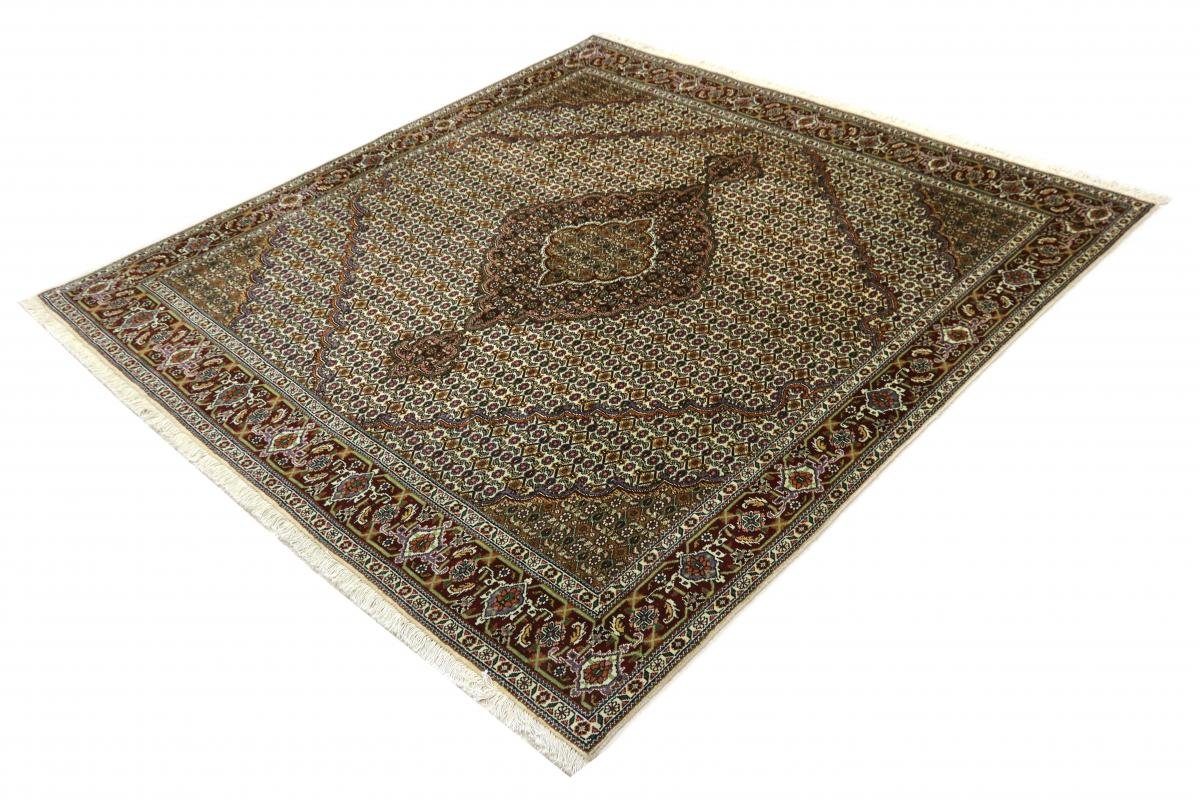 Orientteppich Täbriz Mahi Trading, 197x209 Perserteppich, Handgeknüpfter Nain 7 mm Orientteppich Höhe: / rechteckig