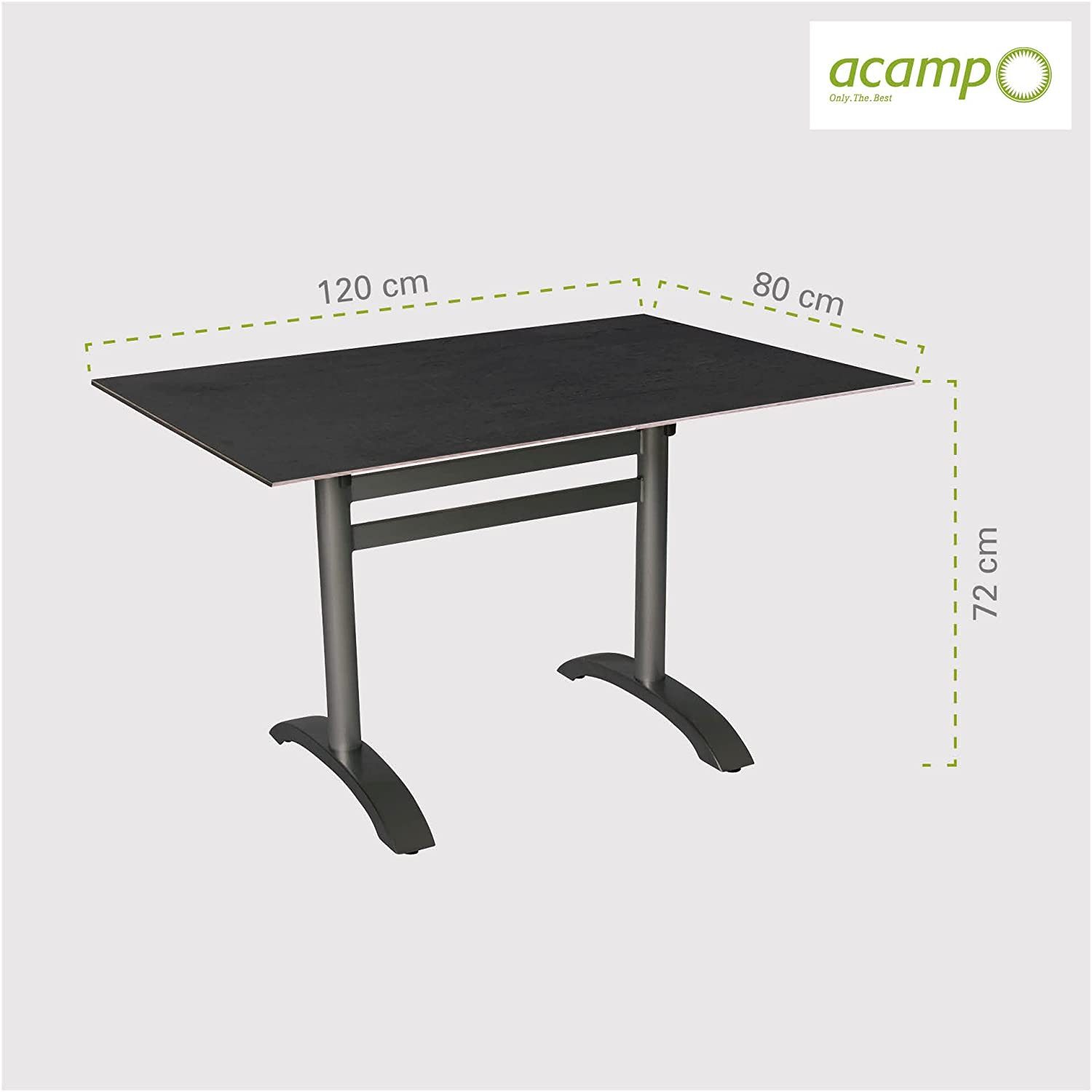acamp Klapptisch acaplan HPL Tisch, platzsparend günstig online kaufen