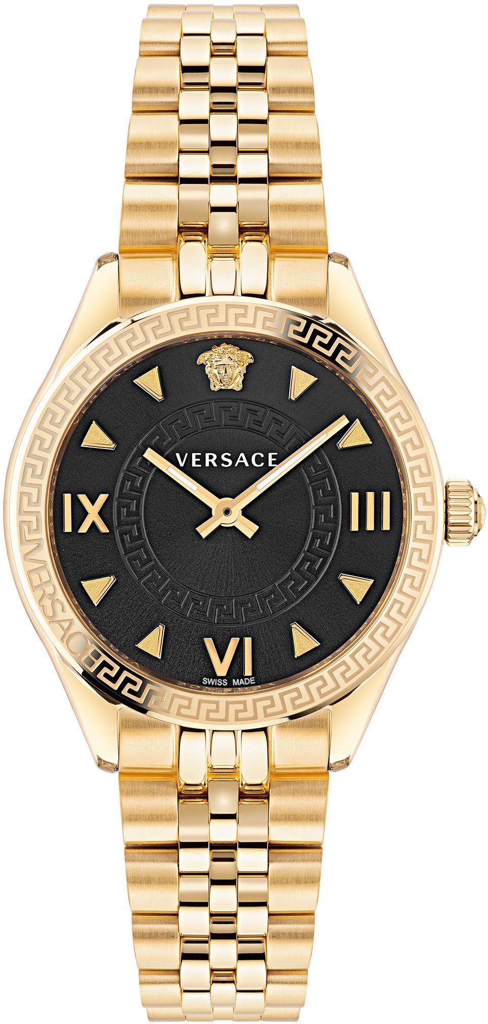 Versace Quarzuhr HELLENYIUM LADY, VE2S00622, Armbanduhr, Damenuhr, Saphirglas, Swiss Made, Leuchtzeiger