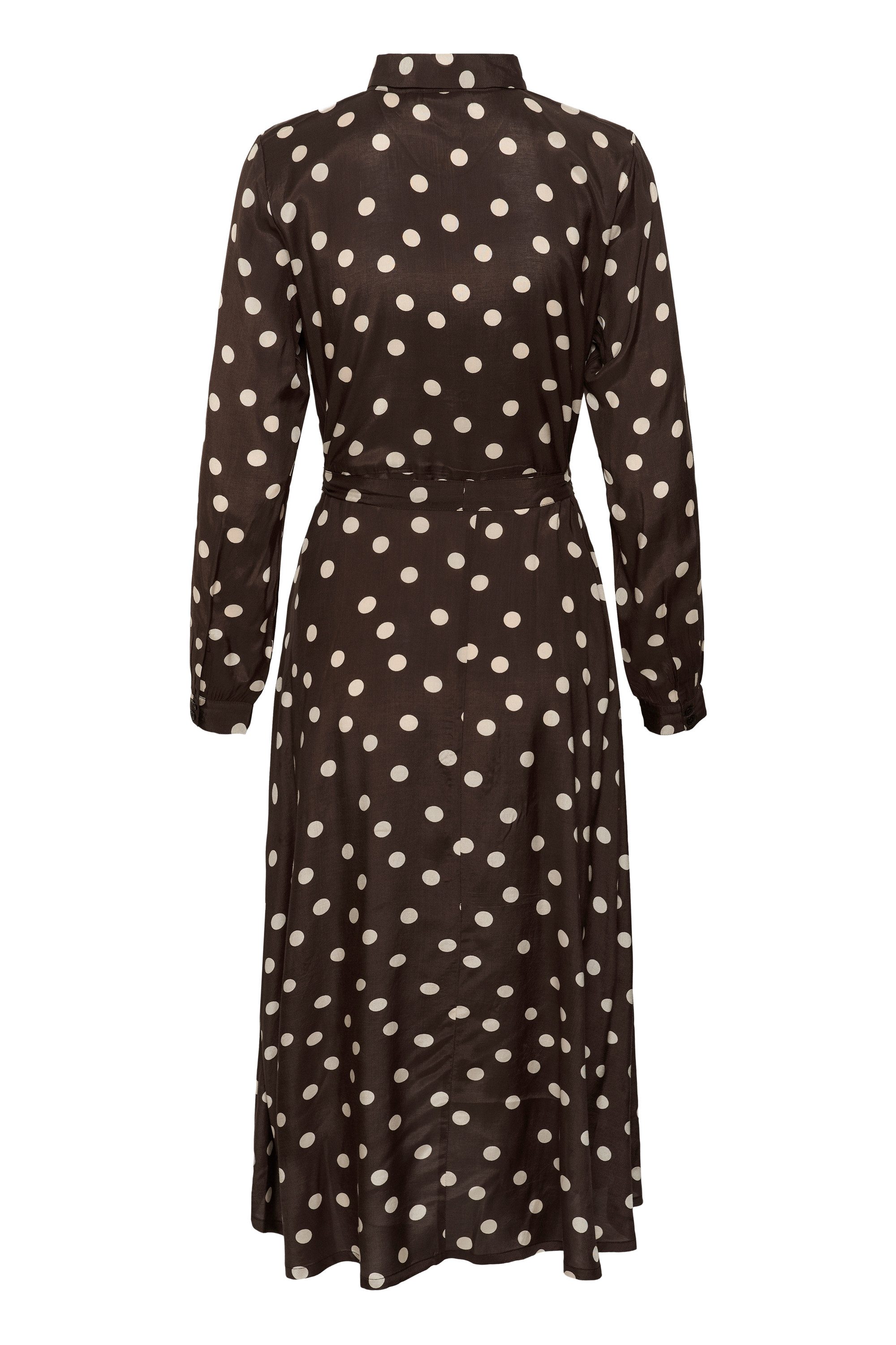 Chocolate Brown W. Chalk Dot