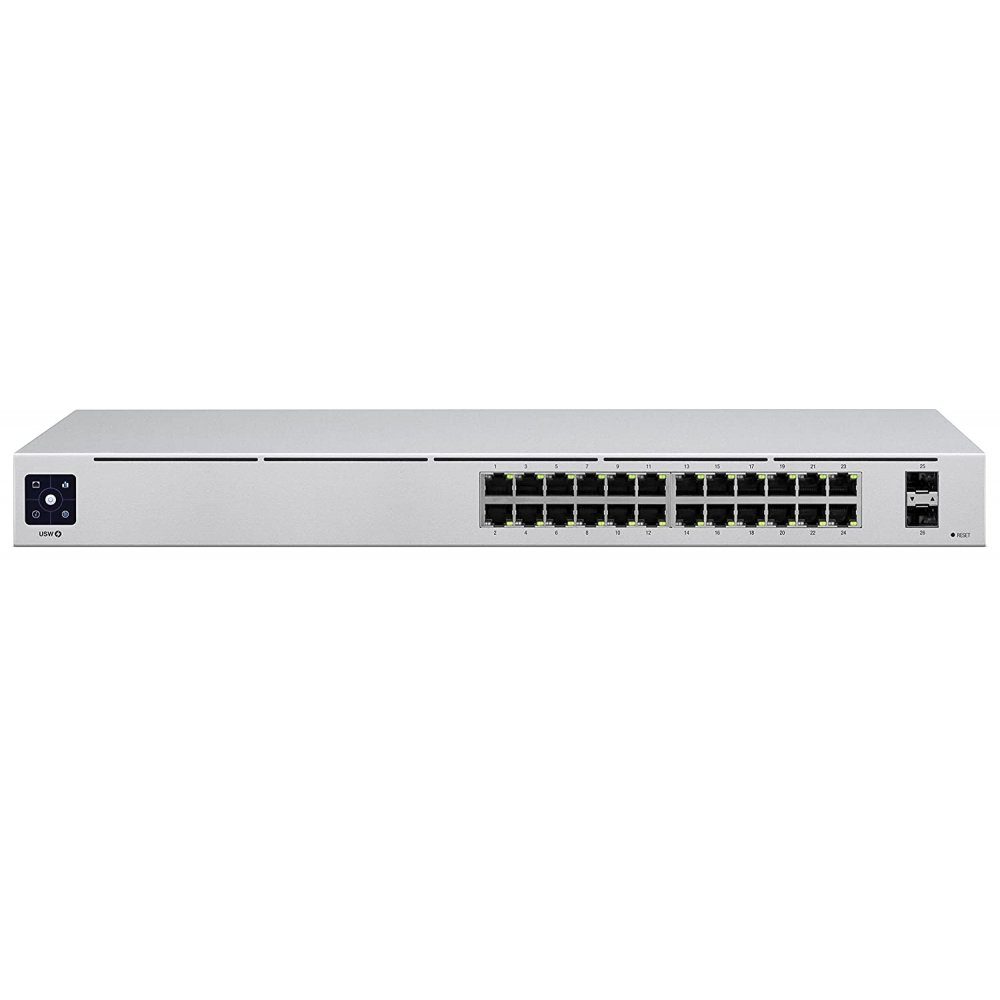 UniFi USW-24 Rackmount Gigabit Ethernet - Netzwerk Switch - silber Netzwerk-Switch