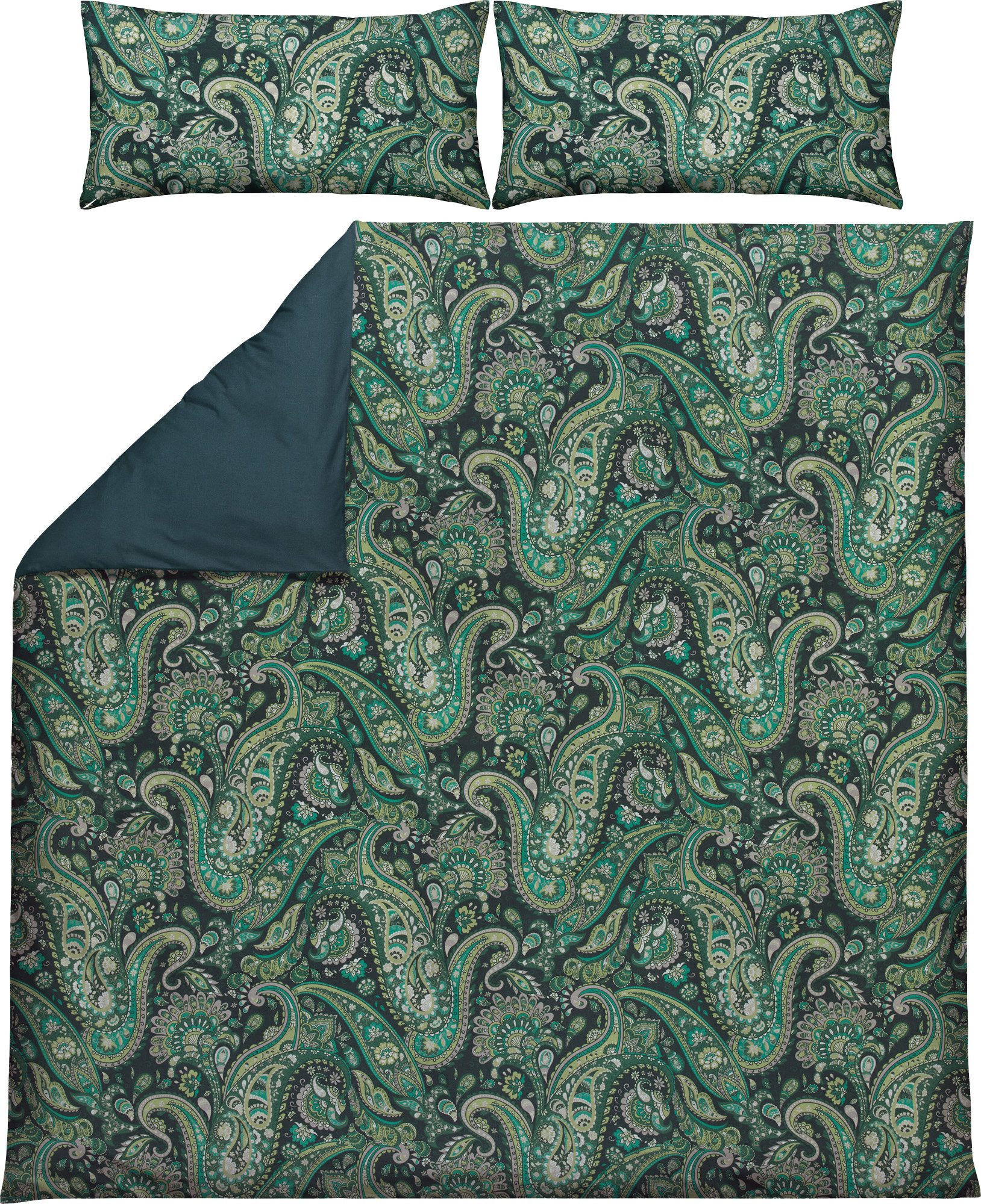 REDBEST Bettwäsche Bettwäsche, Mako-Satin, Satin Paisley günstig online kaufen